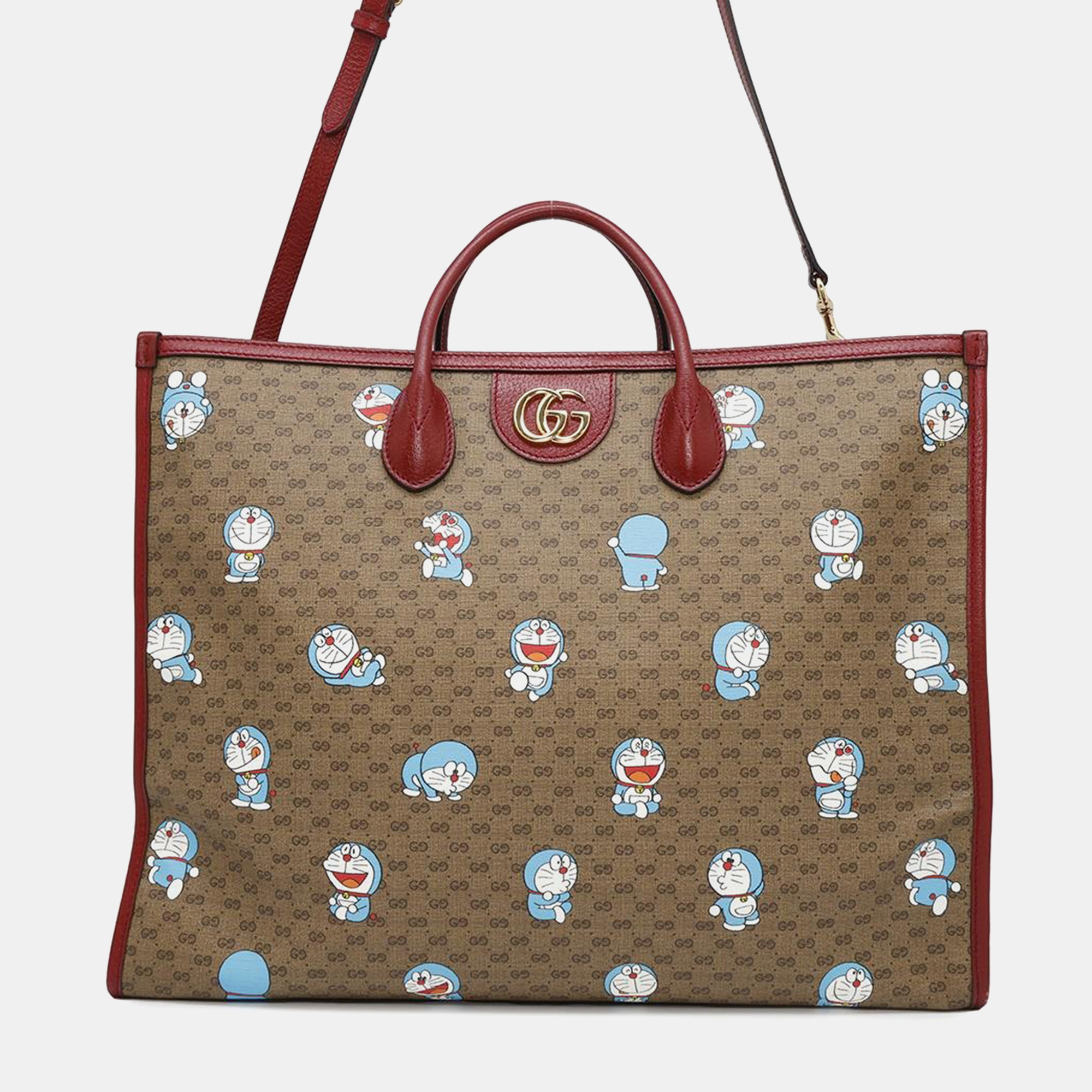 Gucci Doraemon Collaboration Mini Gg Supreme Tote Bag Brown/Red Mini Gg Supreme Canvas Leather
Gucci Doraemon Collaboration Mini Gg Supreme Tote Bag Brown/Red Mini Gg Supreme Canvas Leather
