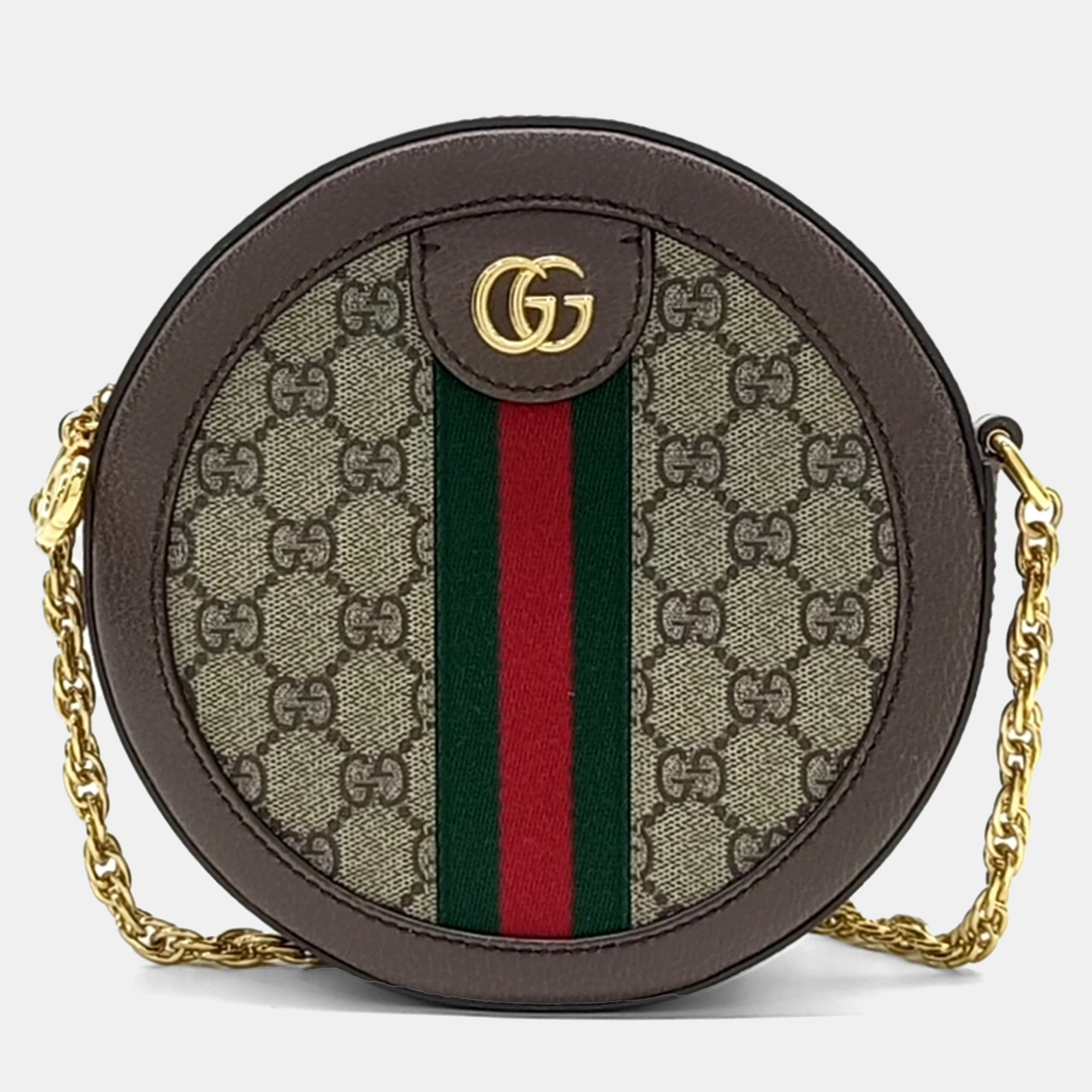 Gucci Beige Brown Canvas and Leather Ophidia Mini GG Round Shoulder Bag
Gucci Beige Brown Canvas and Leather Ophidia Mini GG Round Shoulder Bag