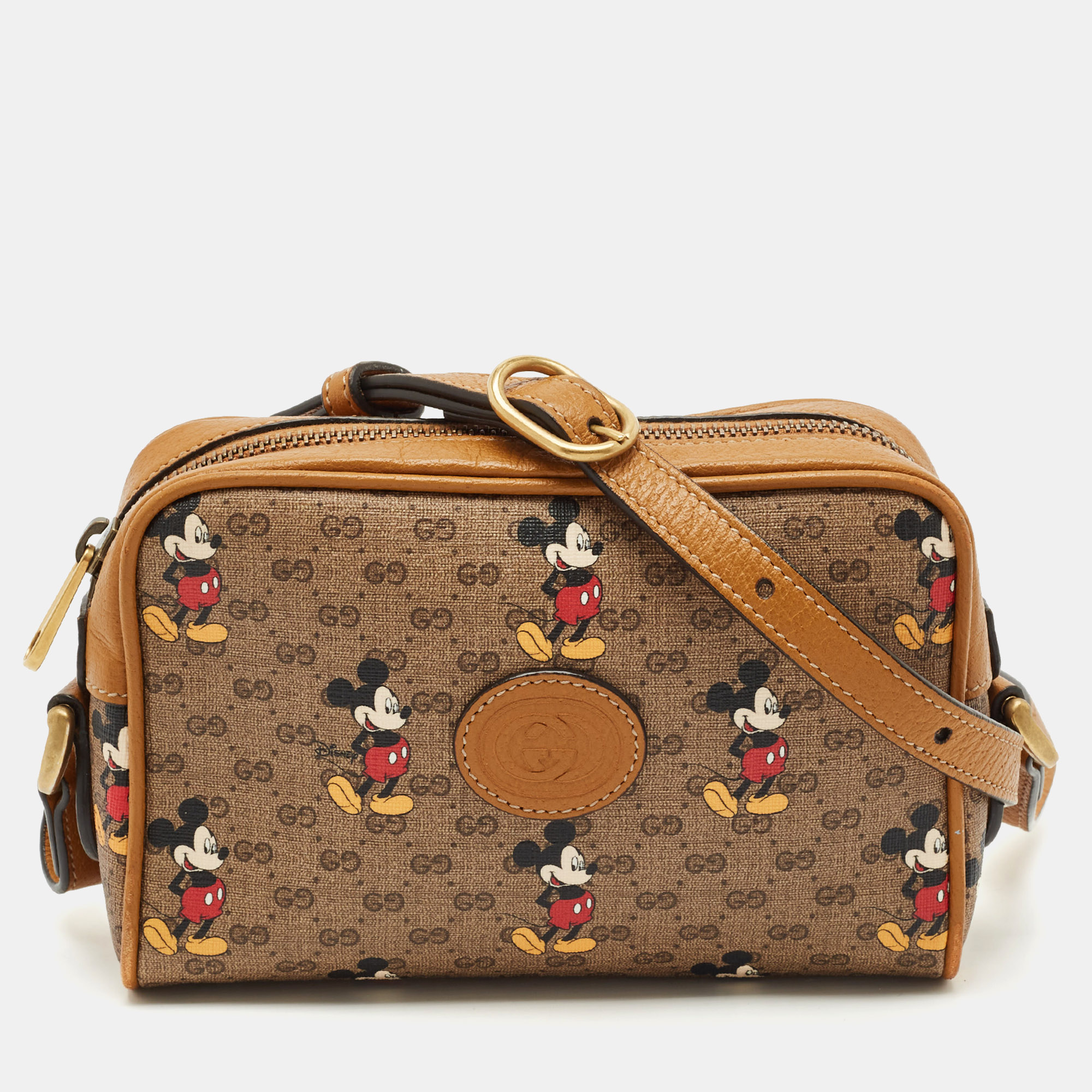 Gucci x Disney Brown GG Supreme Canvas and Leather Mickey Mouse Camera Crossbody Bag
Gucci x Disney Brown GG Supreme Canvas and Leather Mickey Mouse Camera Crossbody Bag