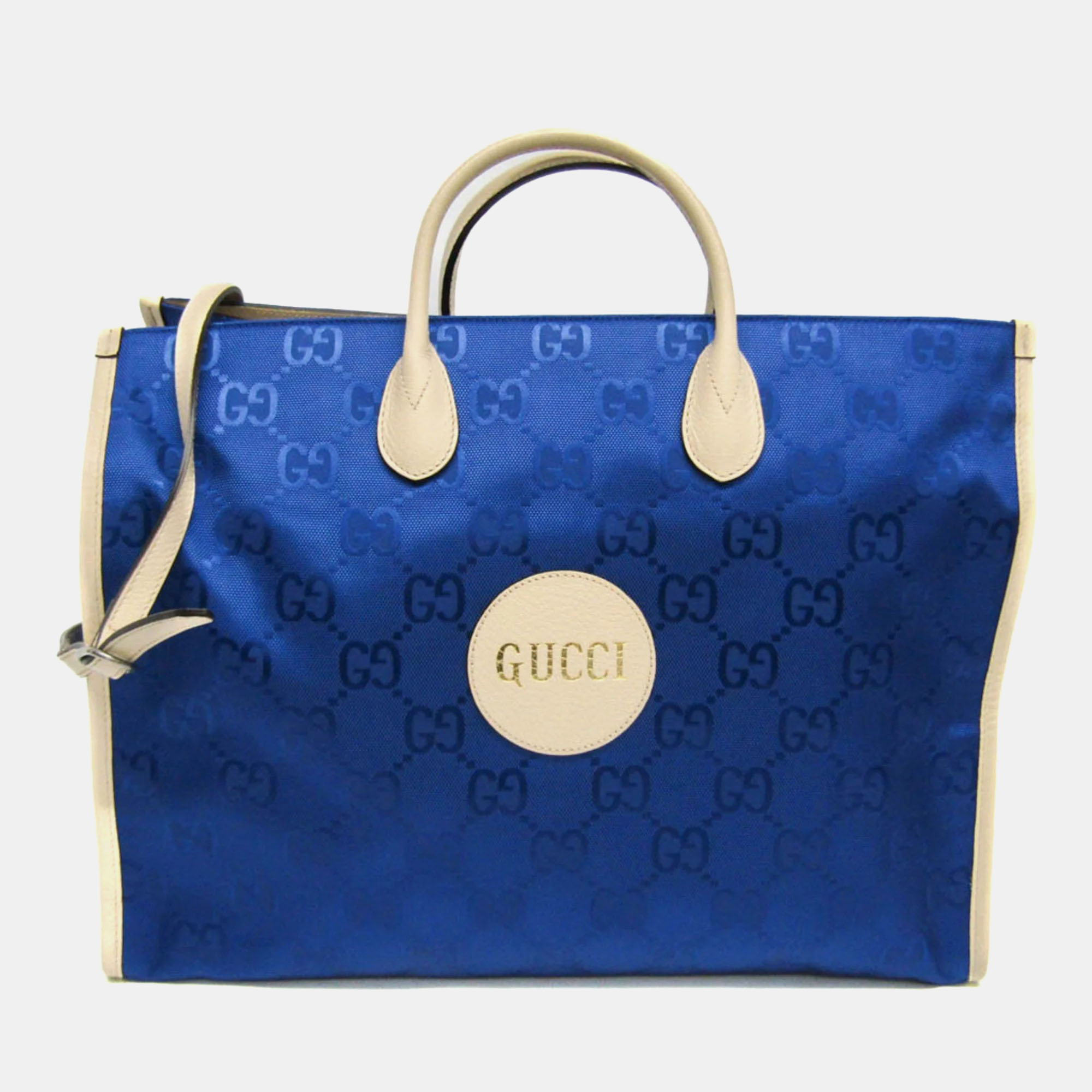 Gucci Blue Off-White Off The Grid GG Nylon Canvas Leather Shoulder Bag
Gucci Blue Off-White Off The Grid GG Nylon Canvas Leather Shoulder Bag