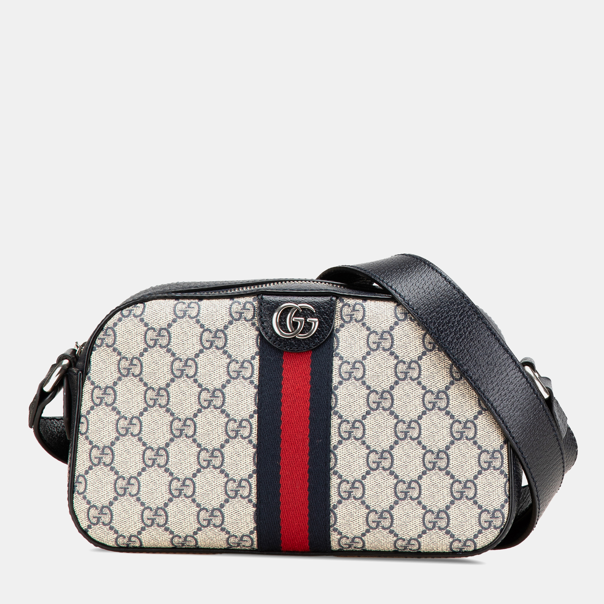 Gucci Beige Black Small GG Supreme Textured Dollar Calfskin Web Ophidia Camera Bag
Gucci Beige Black Small GG Supreme Textured Dollar Calfskin Web Ophidia Camera Bag