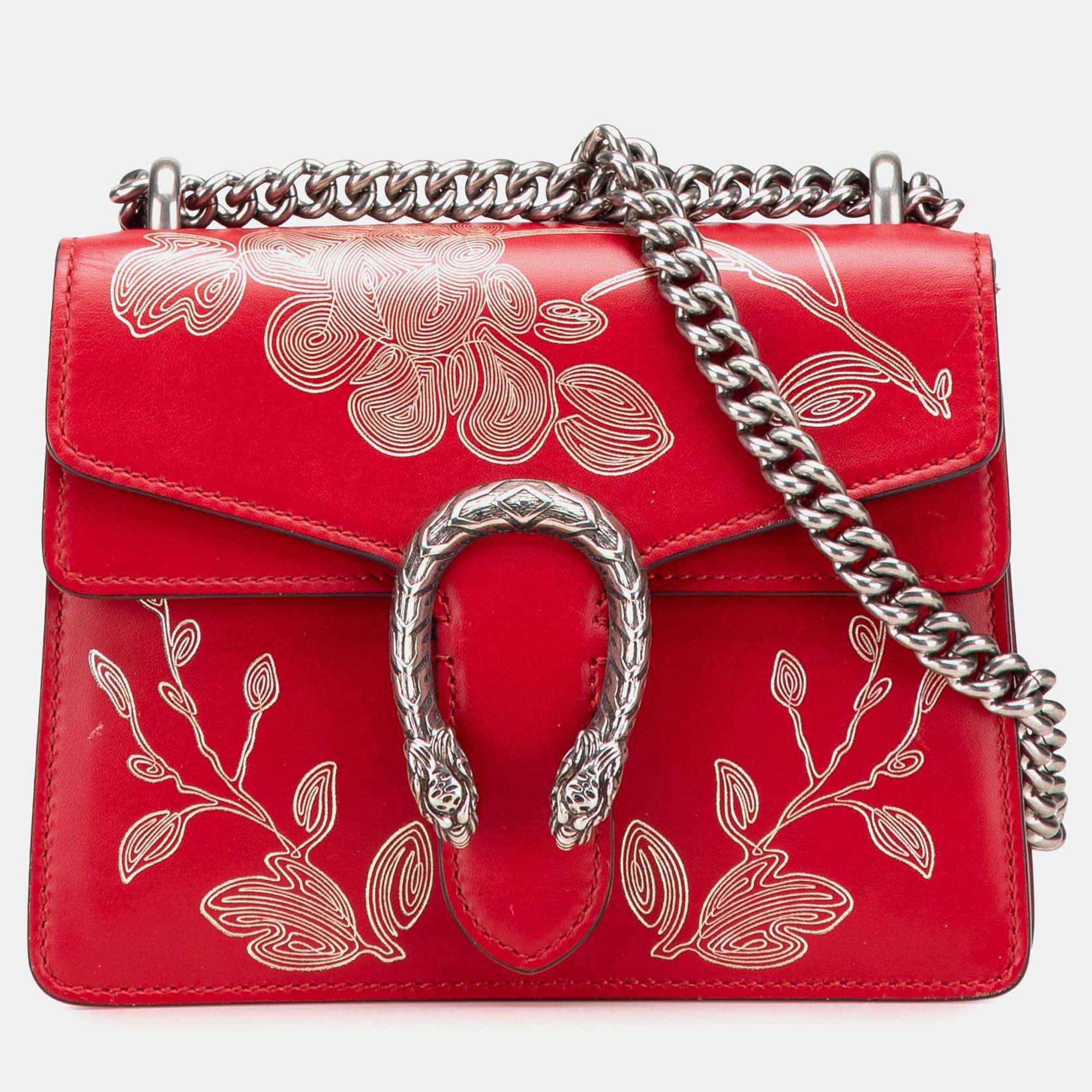 Gucci Red Limited Edition Chinese New Year Mini Leather Dionysus Crossbody
Gucci Red Limited Edition Chinese New Year Mini Leather Dionysus Crossbody