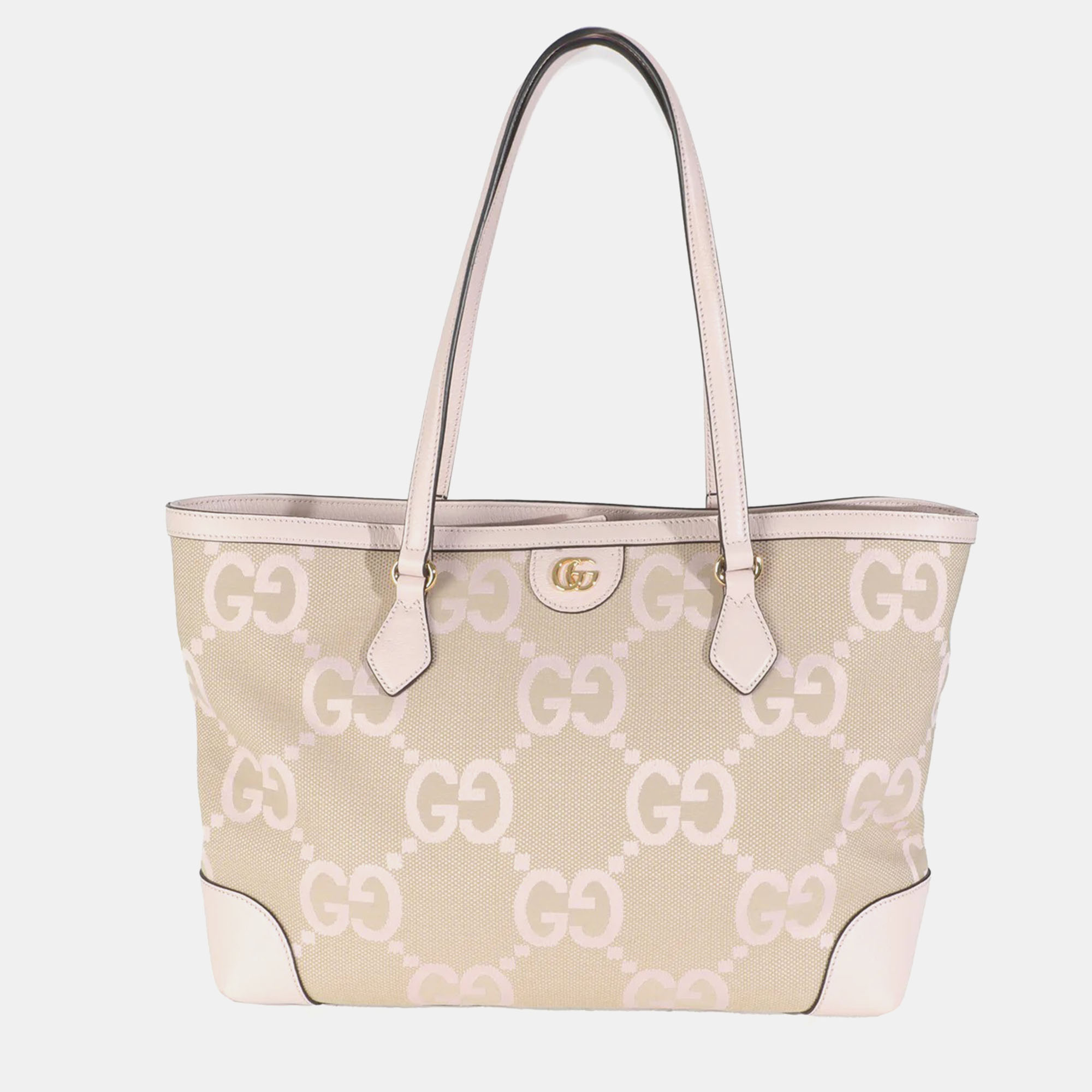 Gucci Pink Monogram Jumbo GG Textured Calfskin Medium Ophidia Shopping Tote bag, Beige
Gucci Pink Monogram Jumbo GG Textured Calfskin Medium Ophidia Shopping Tote bag, Beige