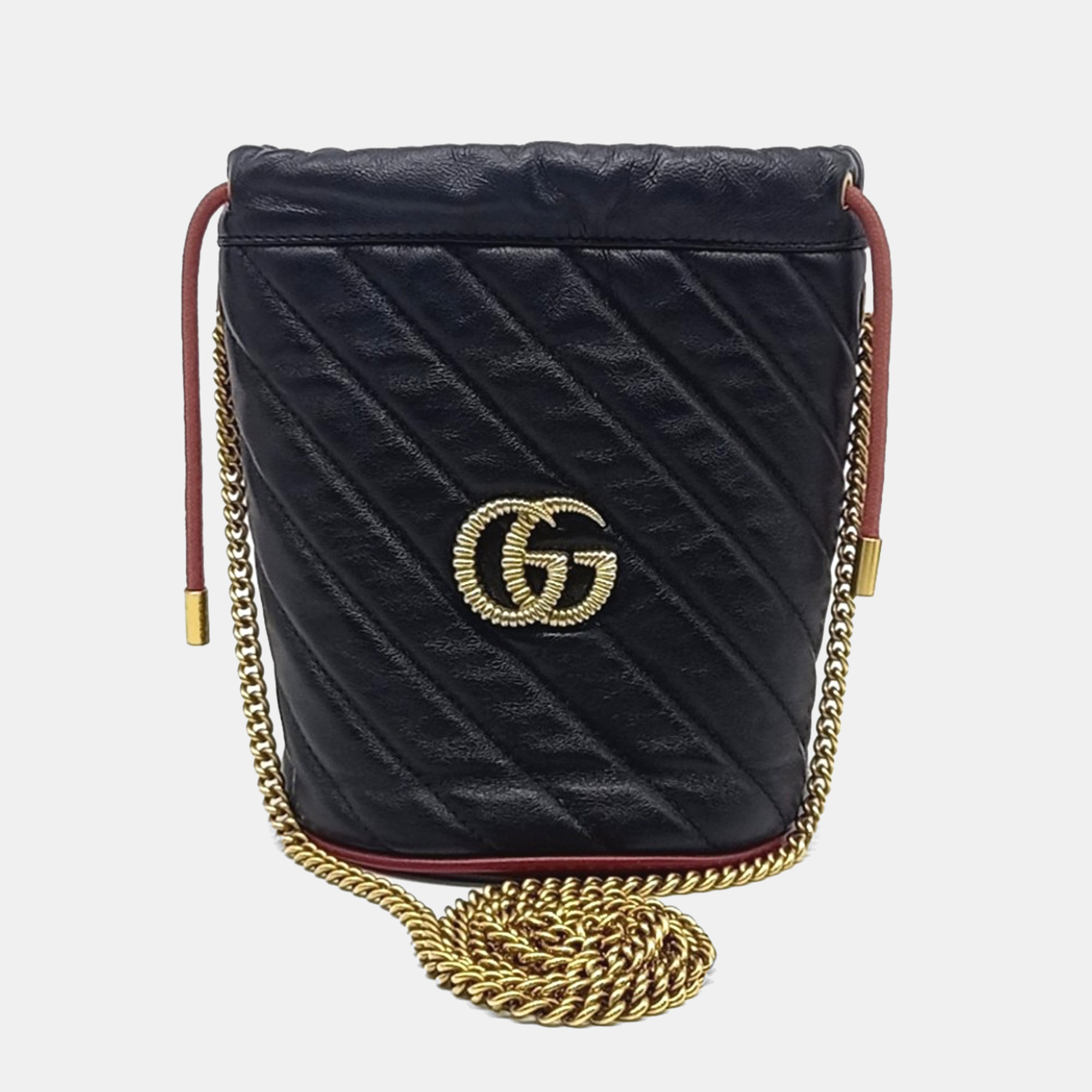 Leather Mamont Bucket Bag - Gucci - Modalova