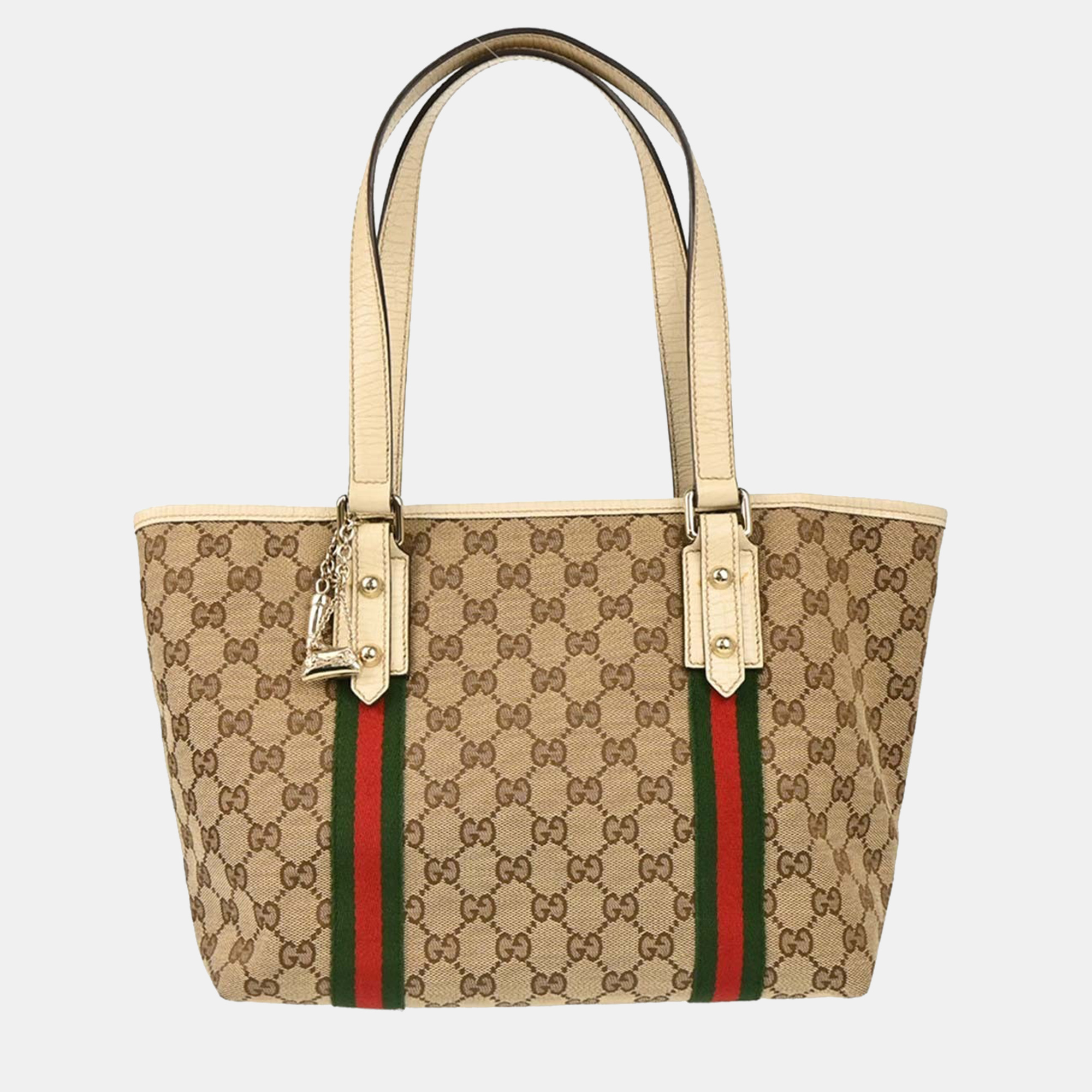 Gucci Beige GG Tote Handbag
Gucci Beige GG Tote Handbag