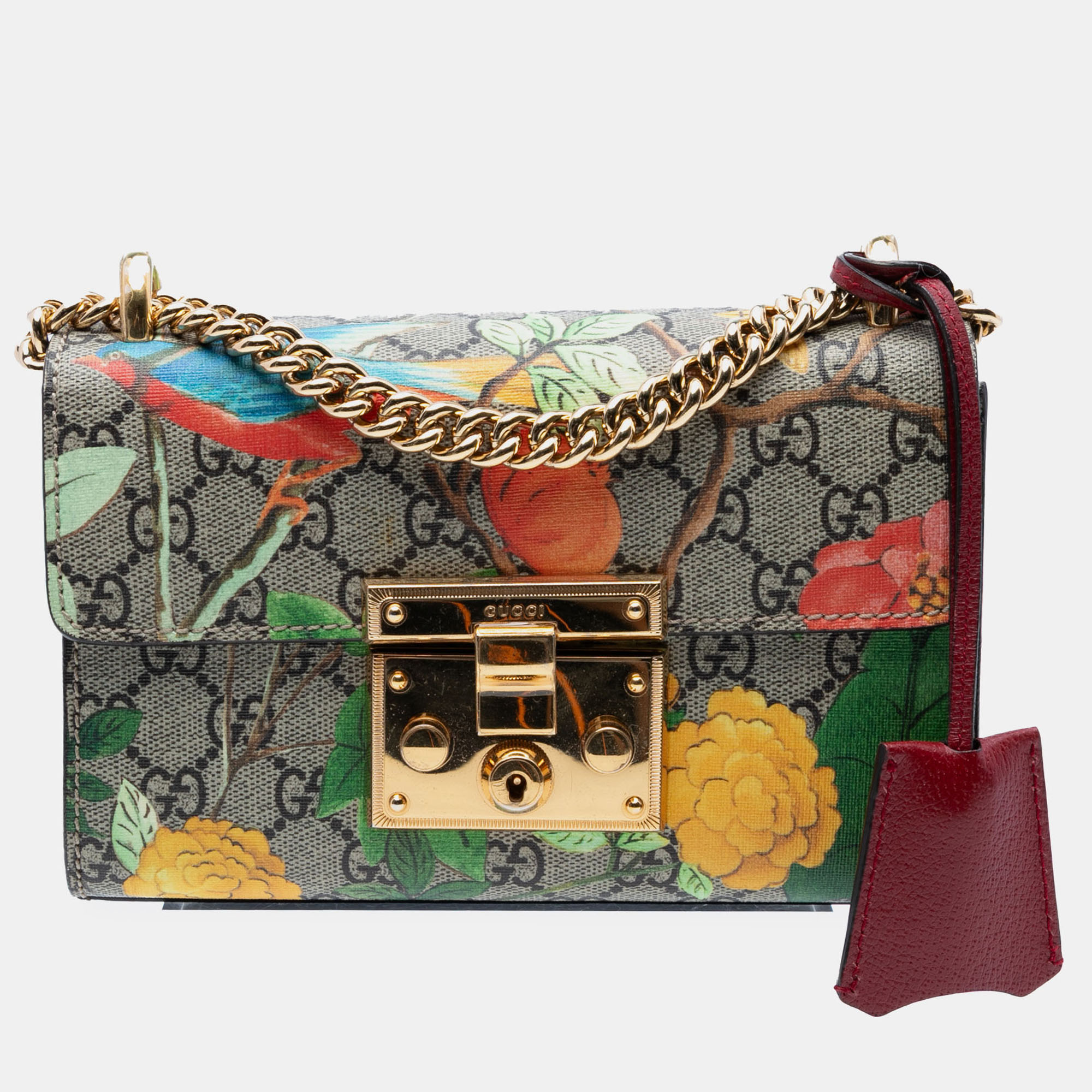 Gucci Multicolor Small GG Supreme Tian Padlock Crossbody
Gucci Multicolor Small GG Supreme Tian Padlock Crossbody