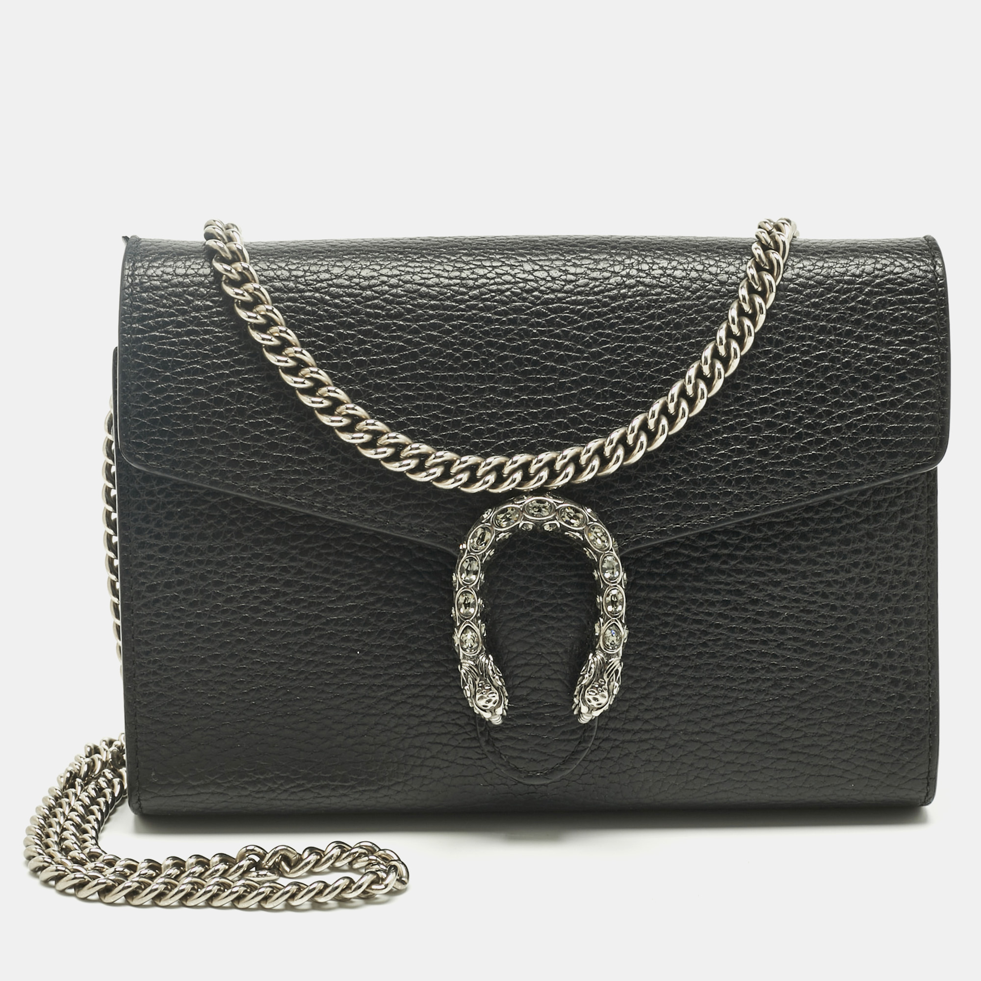 Gucci Black Leather Dionysus Wallet on Chain
Gucci Black Leather Dionysus Wallet on Chain