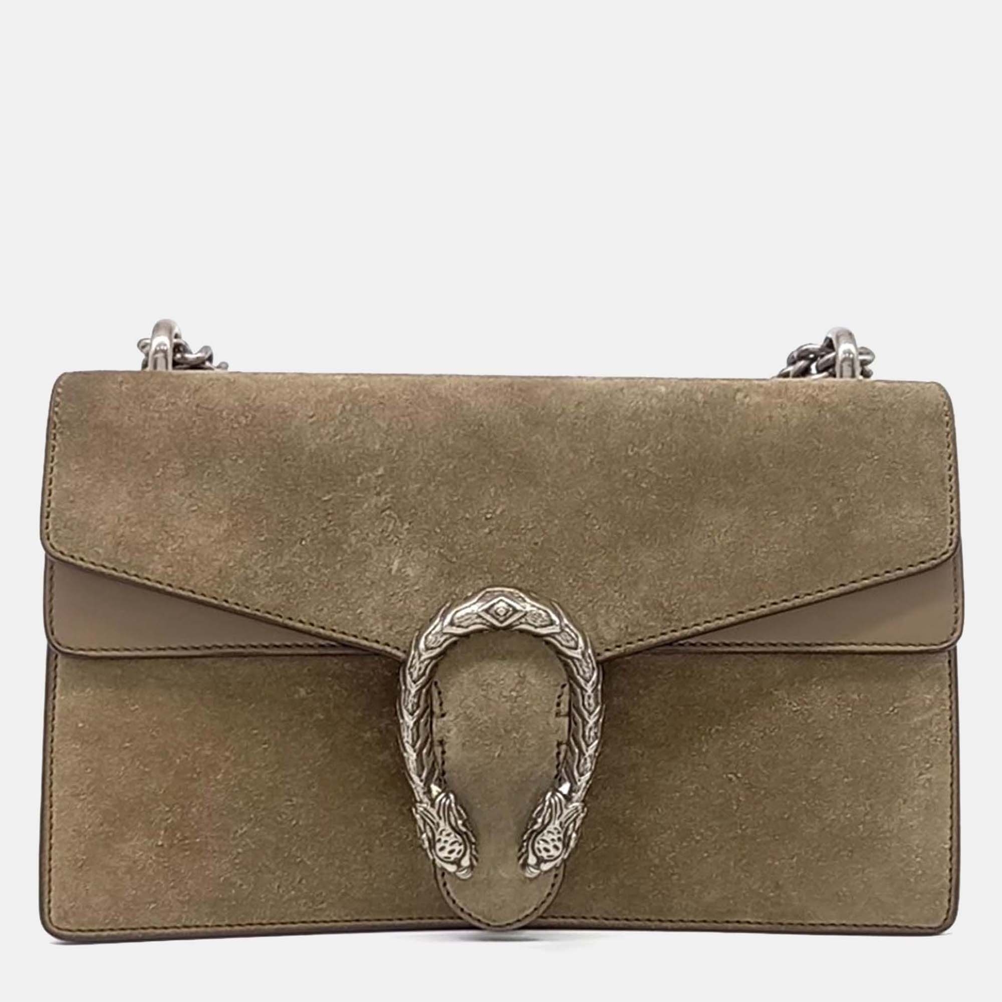 Gucci Brown Suede Dionysus Chain Shoulder Bag
Gucci Brown Suede Dionysus Chain Shoulder Bag