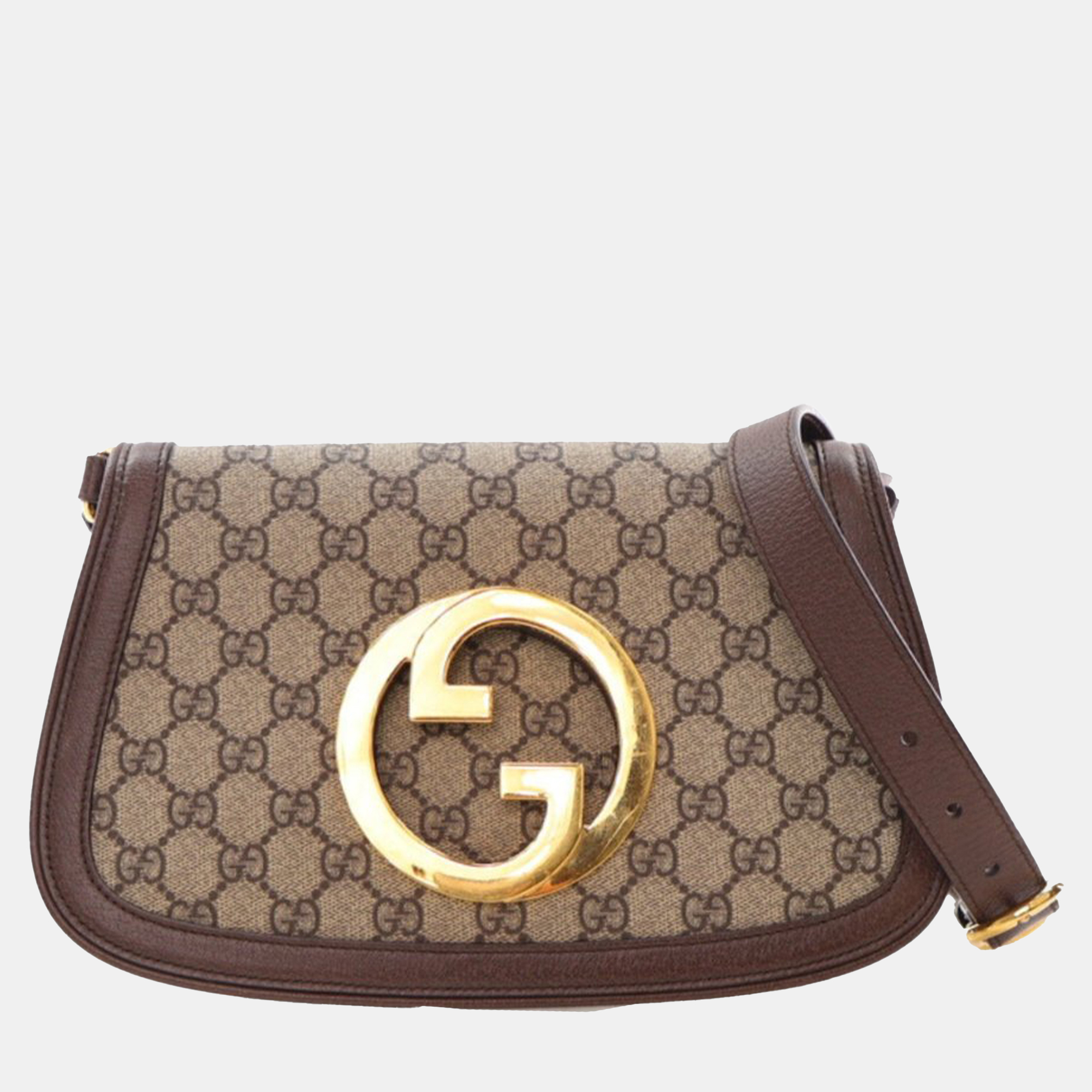 Gucci Beige Brown Small GG Supreme Blondie Chain Satchel
Gucci Beige Brown Small GG Supreme Blondie Chain Satchel