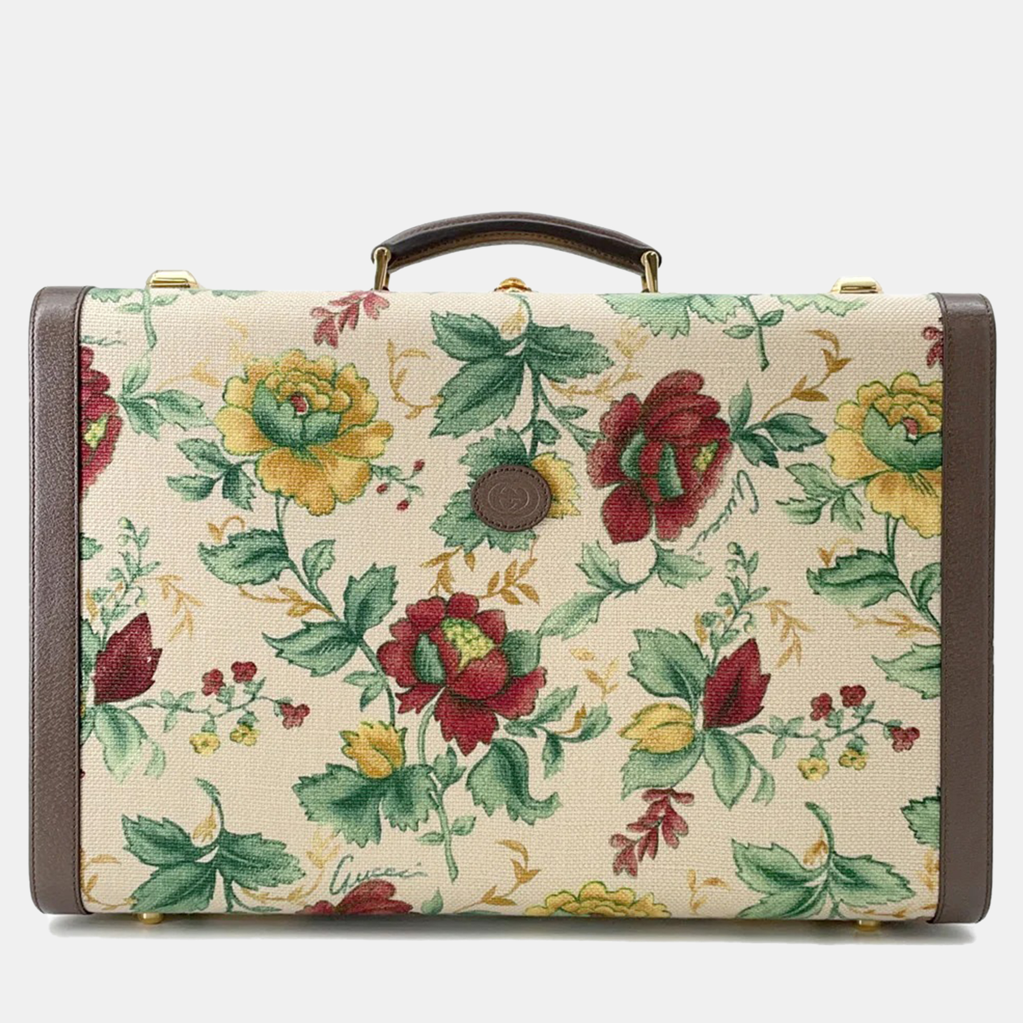 Gucci Flora Double G Trunk Beige/Multicolor Canvas Leather Size Medium
Gucci Flora Double G Trunk Beige/Multicolor Canvas Leather Size Medium