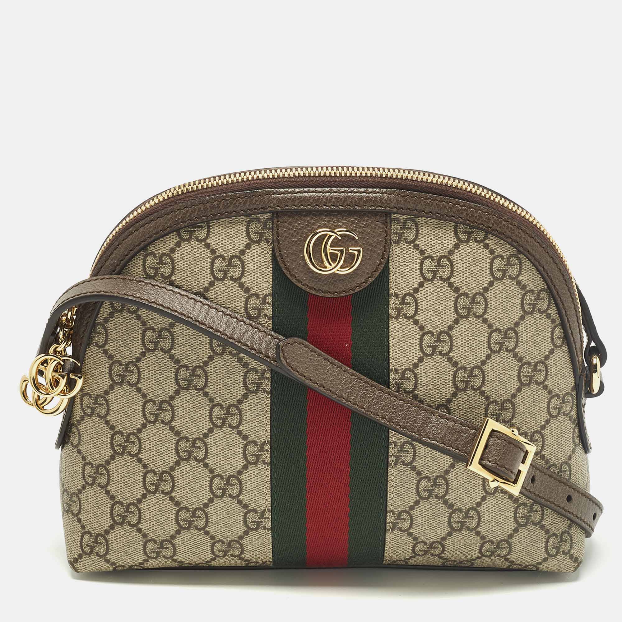 Gucci Ophidia Brown/Beige GG Supreme Canvas Shoulder Bag
Gucci Ophidia Brown/Beige GG Supreme Canvas Shoulder Bag