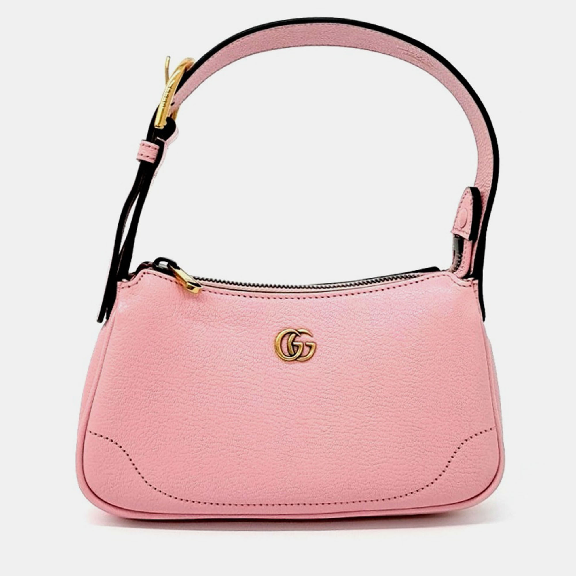 Gucci Pink Leather Aphrodite Mini Shoulder Bag
Gucci Pink Leather Aphrodite Mini Shoulder Bag