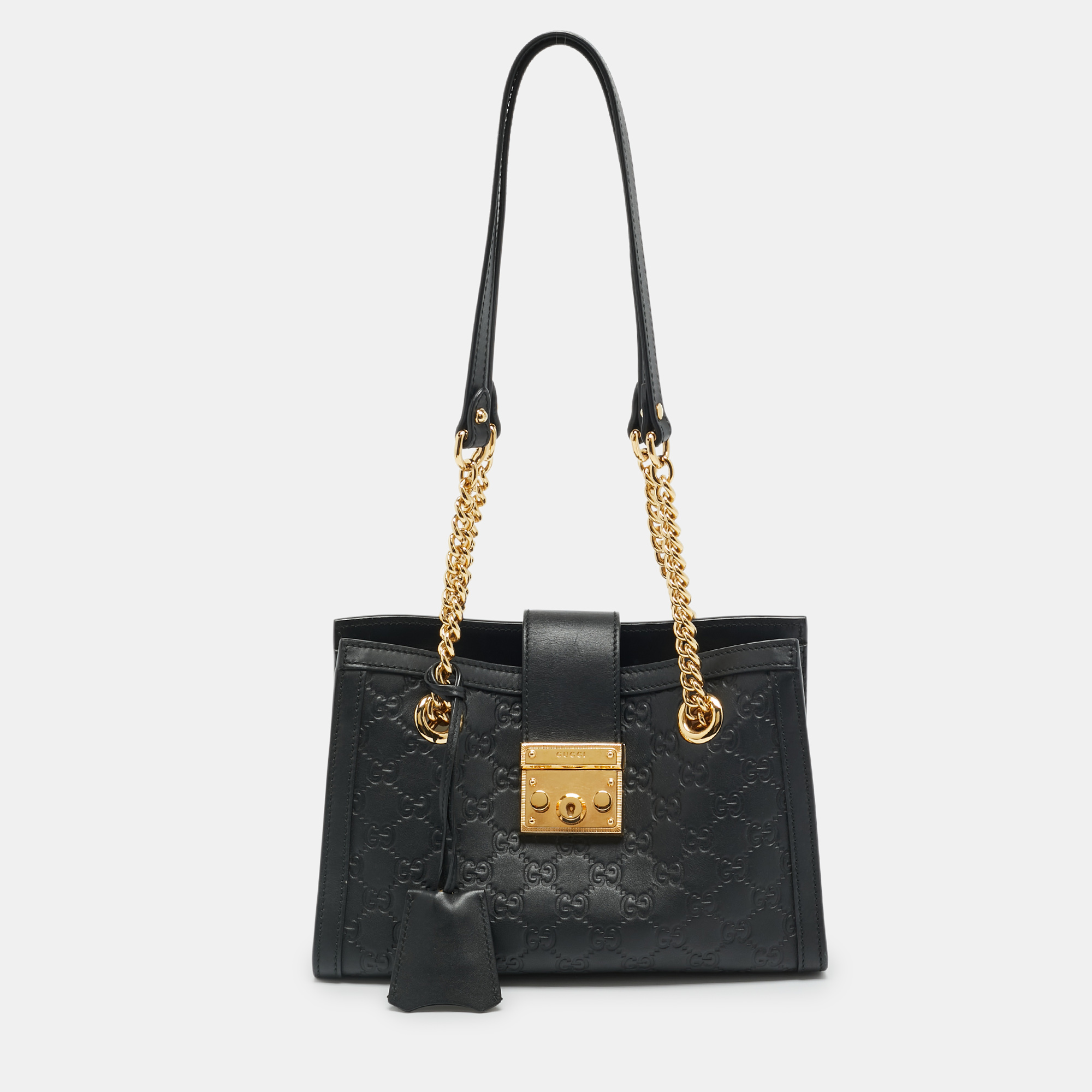 Gucci Padlock Black Guccissima Leather Tote
Gucci Padlock Black Guccissima Leather Tote