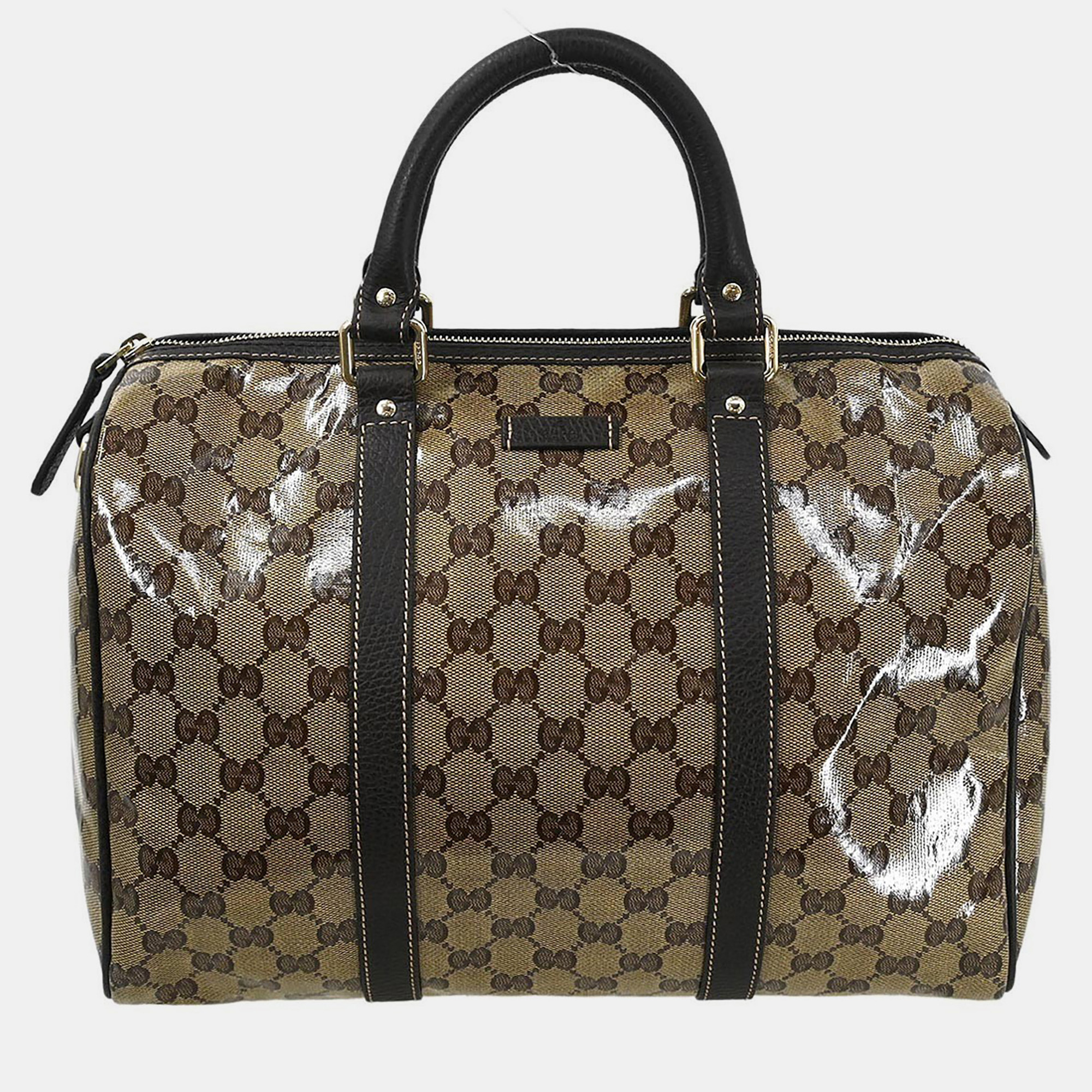 Gucci Brown GG Crystal Duffle Handbag
Gucci Brown GG Crystal Duffle Handbag