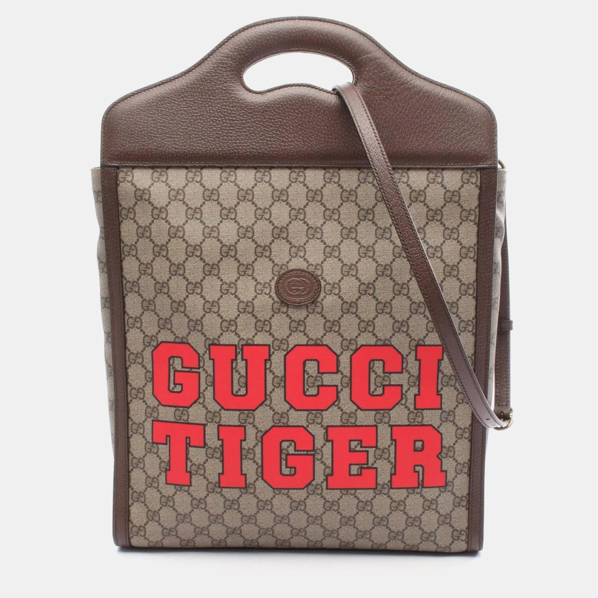 Gucci Gg Supreme Tote Bag Coated Canvas And Leather Beige Brown Multicolor
Gucci Gg Supreme Tote Bag Coated Canvas And Leather Beige Brown Multicolor