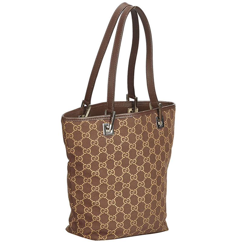 Gucci Brown Guccissima Canvas Tote Bag
Gucci Brown Guccissima Canvas Tote Bag