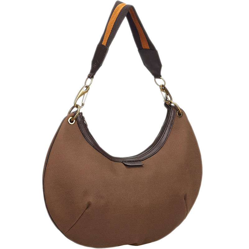 Gucci Brown Canvas Hobo Bag
Gucci Brown Canvas Hobo Bag