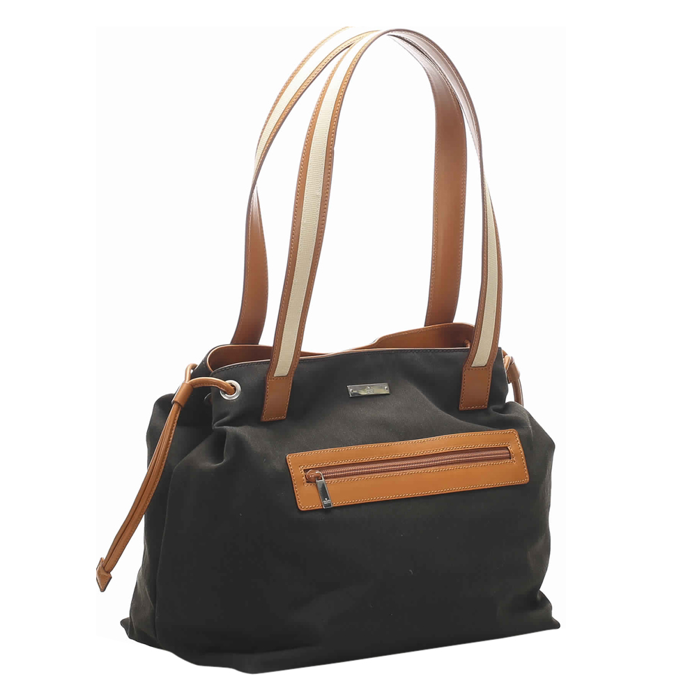 Gucci Brown/Dark Brown Canvas Shoulder Bag 
Gucci Brown/Dark Brown Canvas Shoulder Bag