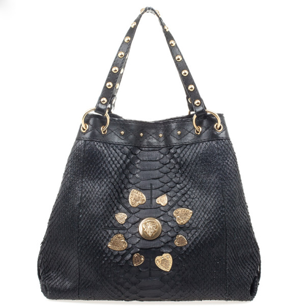 Image of Gucci Limited Edition Large Jockey Python Hobo Bag