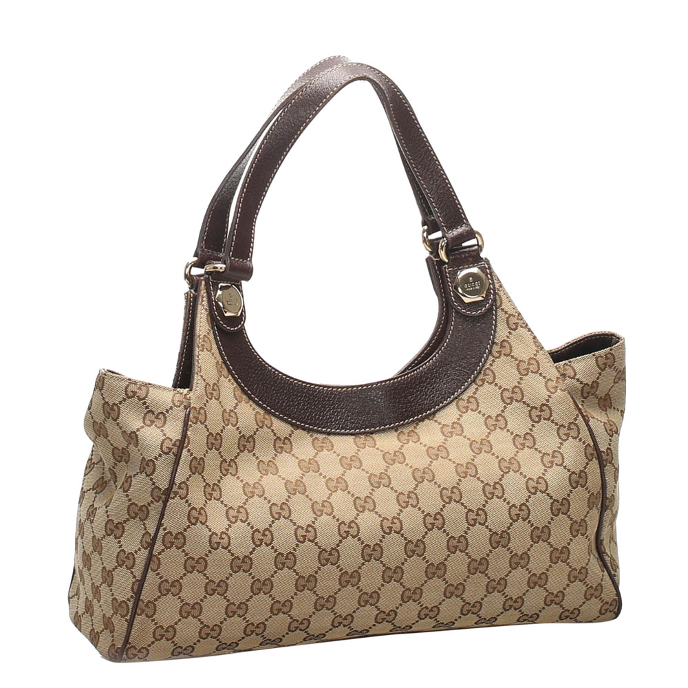Gucci GG Canvas Charmy Bag, Brown 
Gucci GG Canvas Charmy Bag, Brown