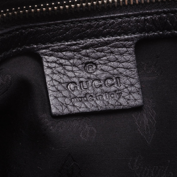Gucci Black Leather Jungle Messenger