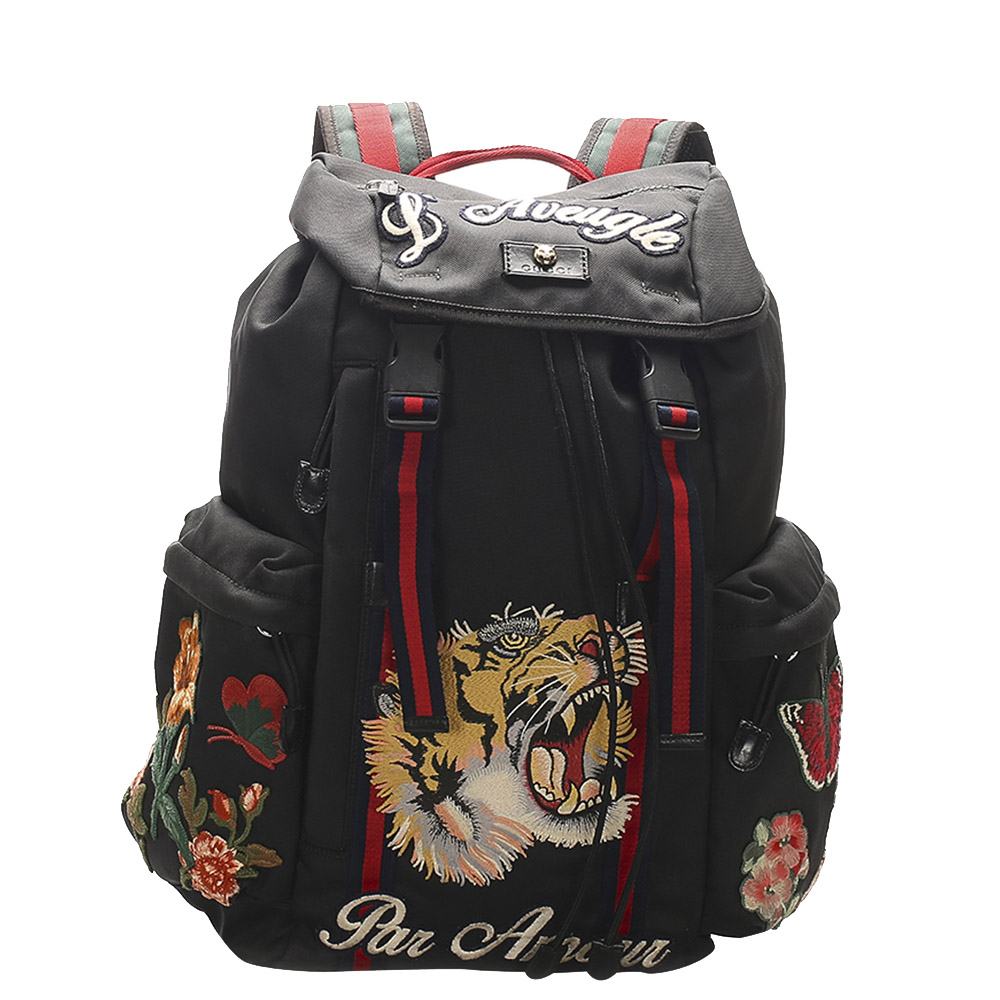 Gucci Black Nylon L'Aveugle Par Amour Techpack Backpack