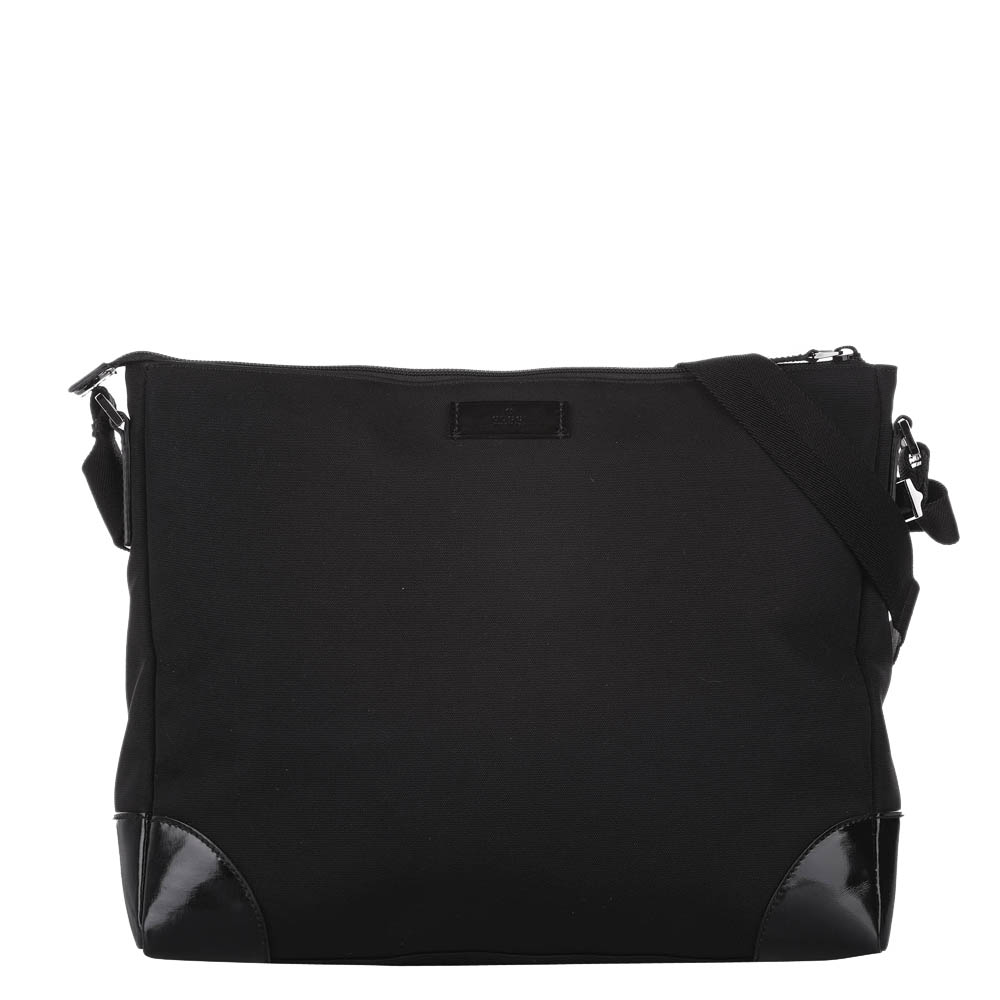 Gucci Black Fabric Nylon Shoulder Bag
