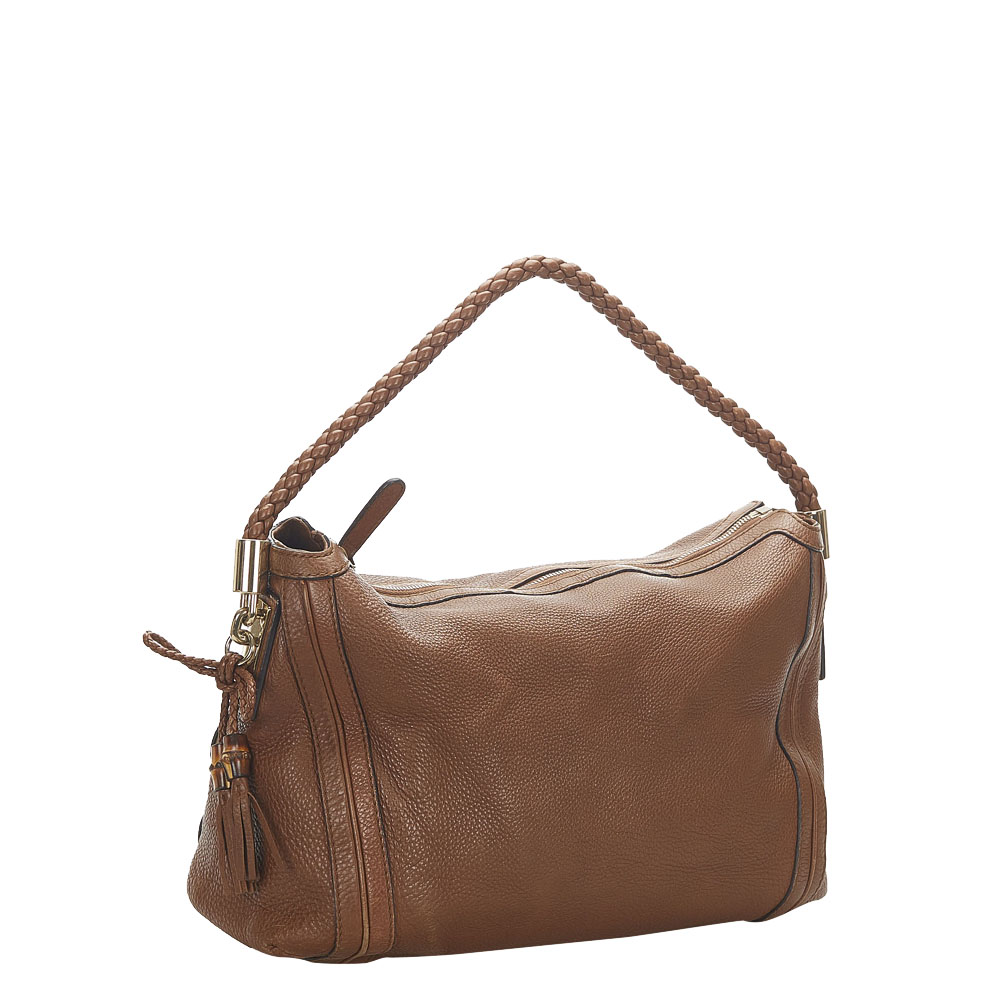 

Gucci Brown Leather  Bella Shoulder Bag