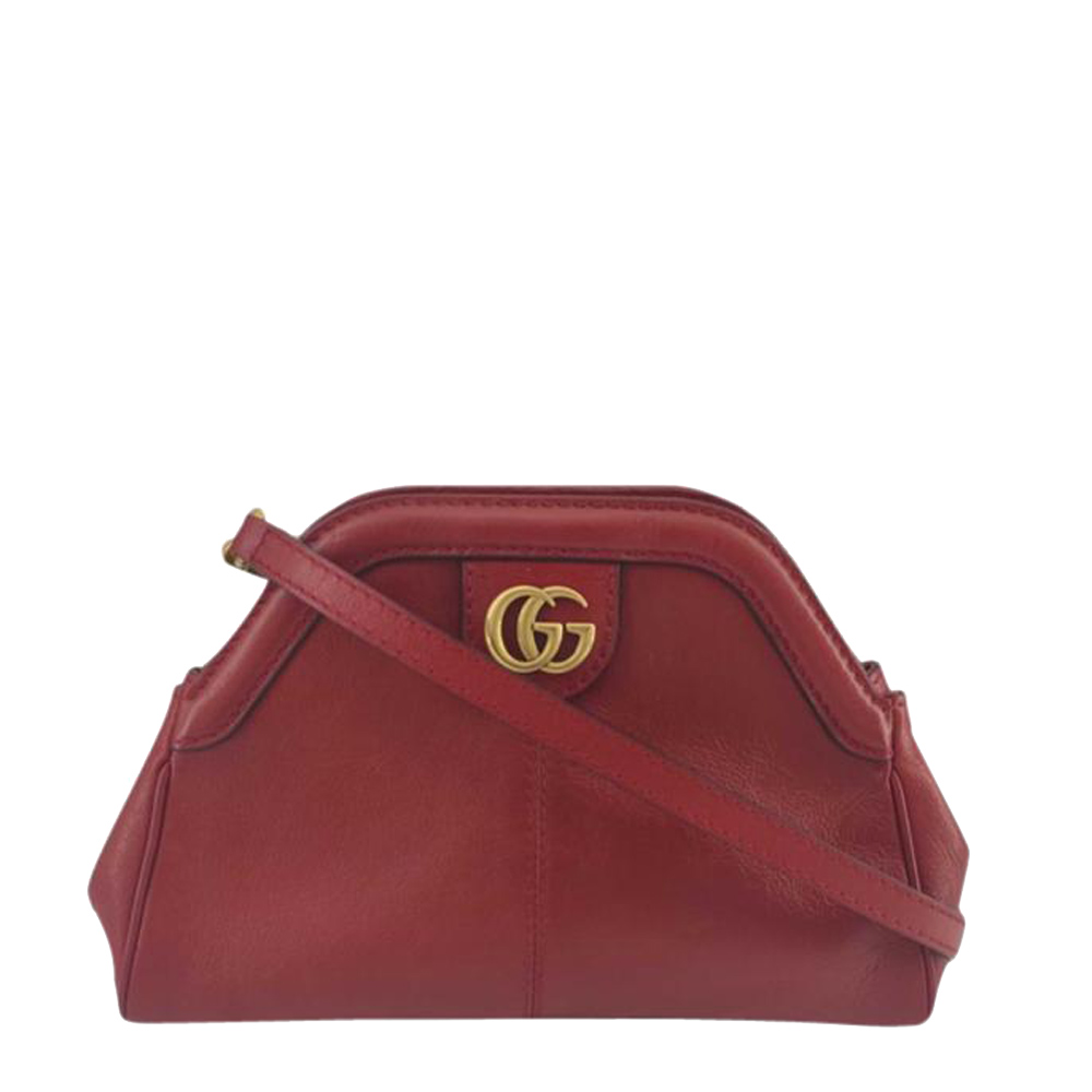 Gucci Red Leather Rebelle Shoulder Bag