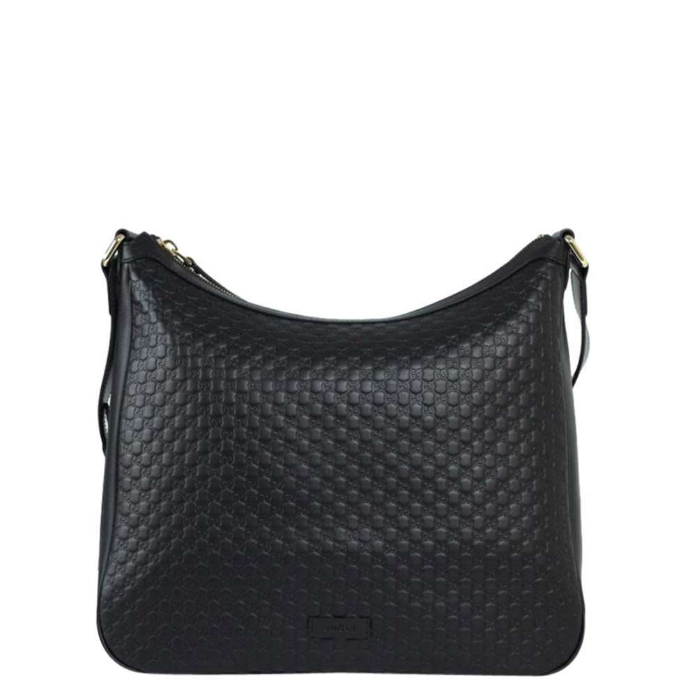 Gucci Black Microguccissima Leather Shoulder Bag