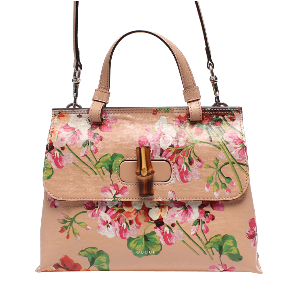 Gucci Multicolor Blooms Bamboo Daily Top Handle Bag