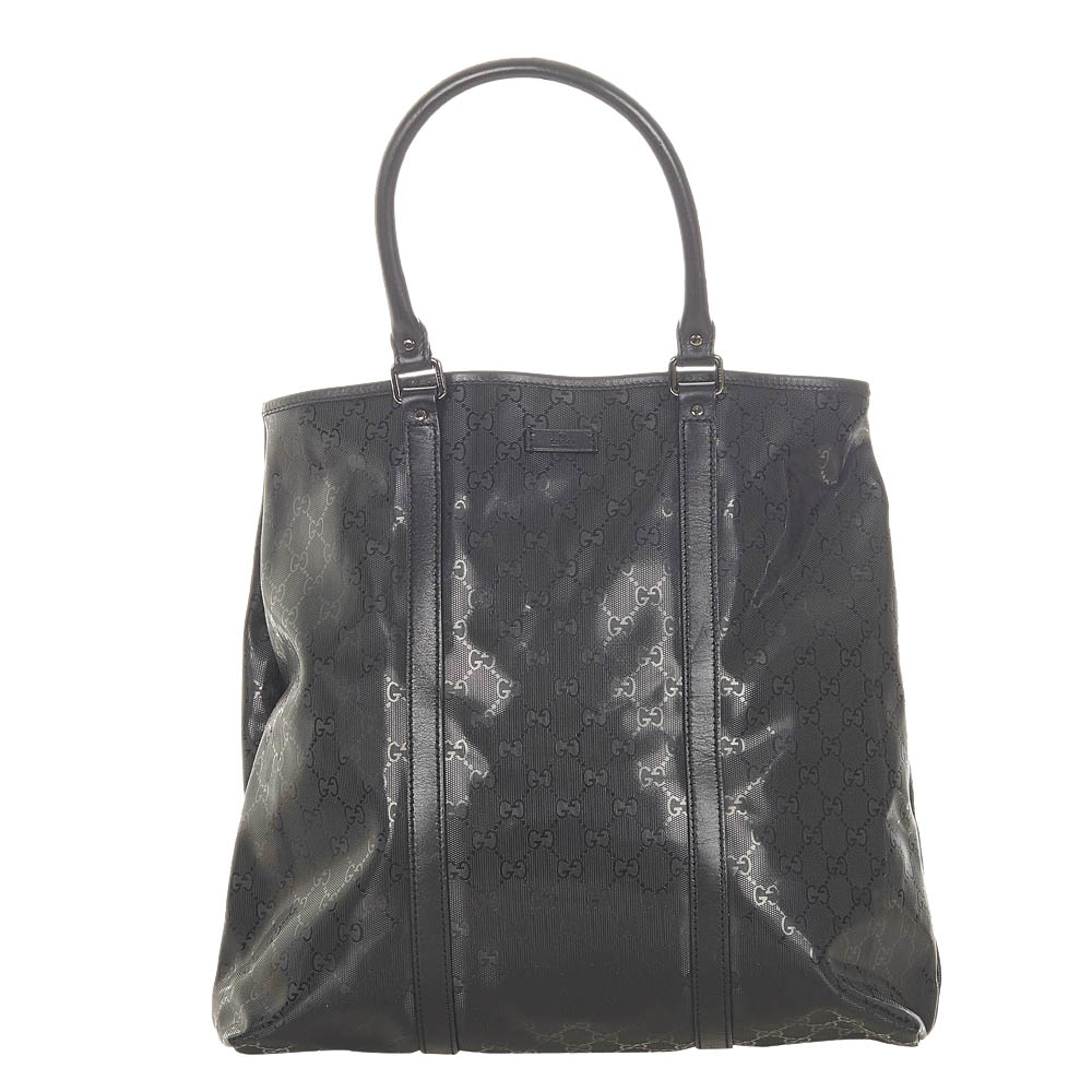 Gucci Black GG Imprime Tote Bag