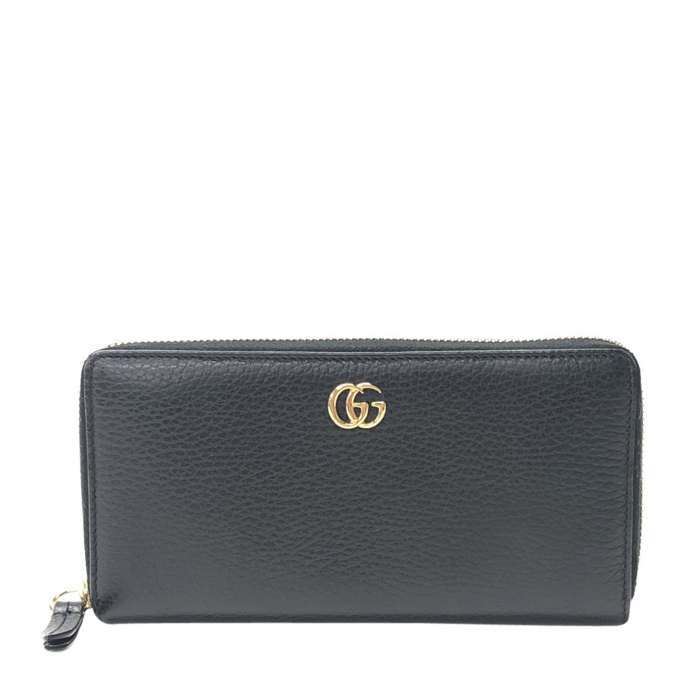Gucci Black GG Leather Wallet