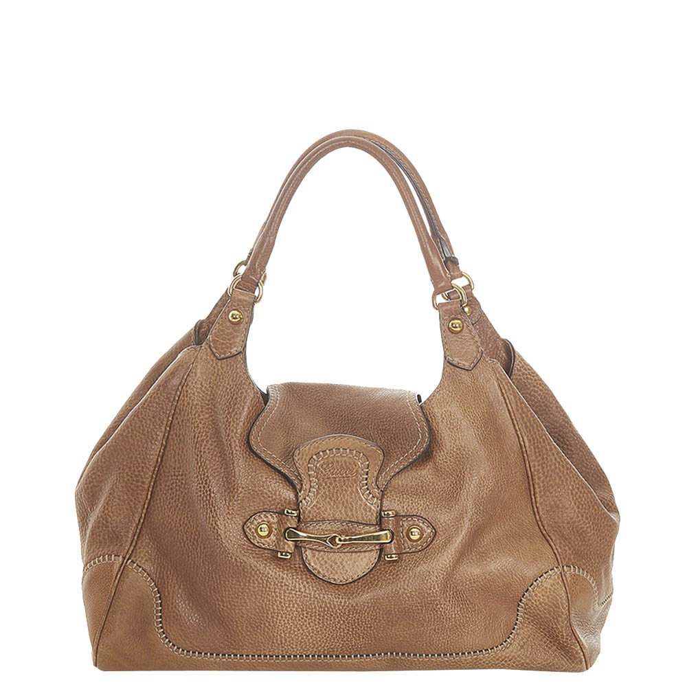 Gucci Brown Leather New Pelham Tote Bag
