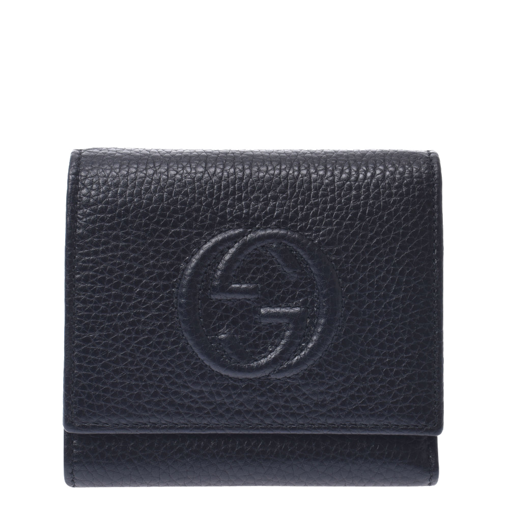 Gucci Black Leather Soho Wallet