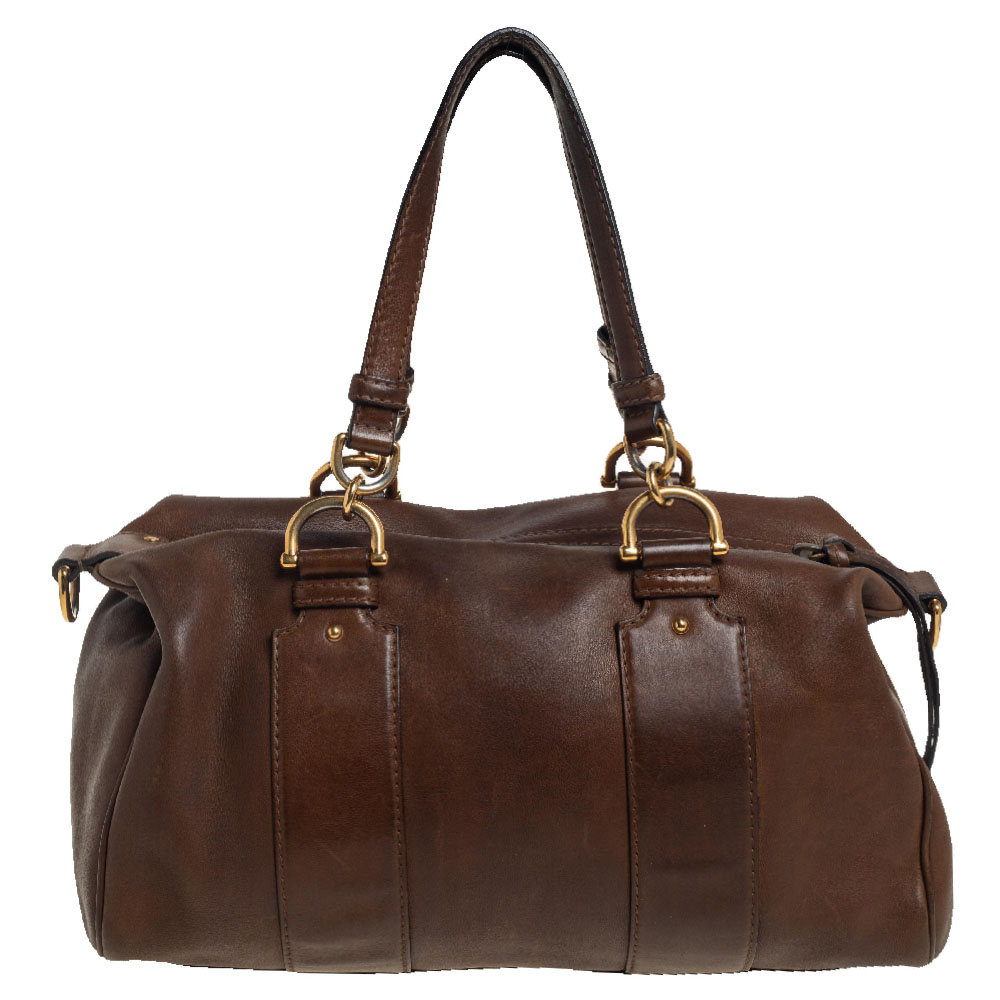 Gucci Brown Leather Satchel