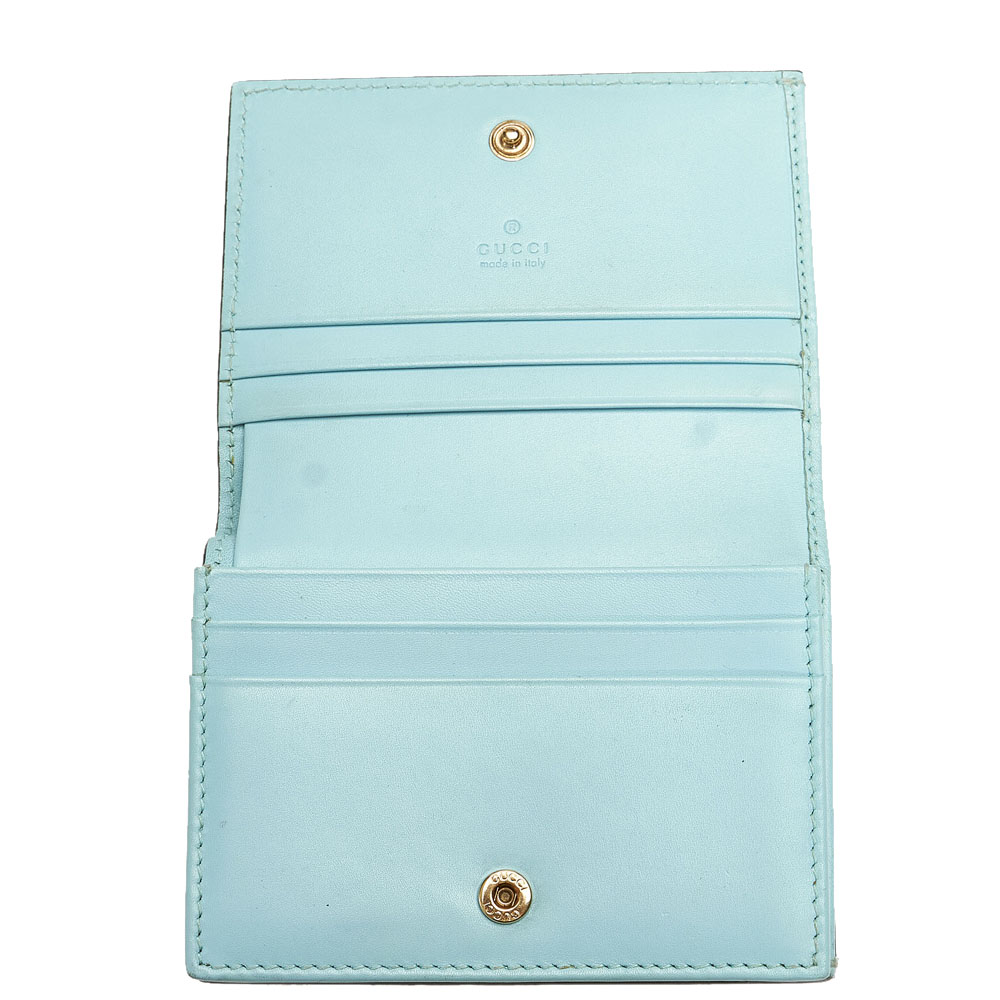 Gucci Blue/Light Blue Calf Leather Bow Wallet
Gucci Blue/Light Blue Calf Leather Bow Wallet
