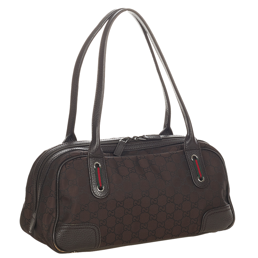 Gucci Brown Canvas Fabric Princy Shoulder Bag
Gucci Brown Canvas Fabric Princy Shoulder Bag
