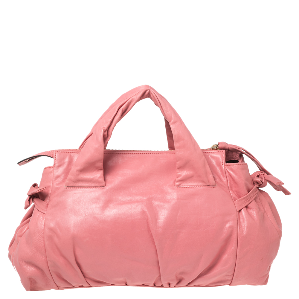 Gucci Pink Leather Hysteria Satchel