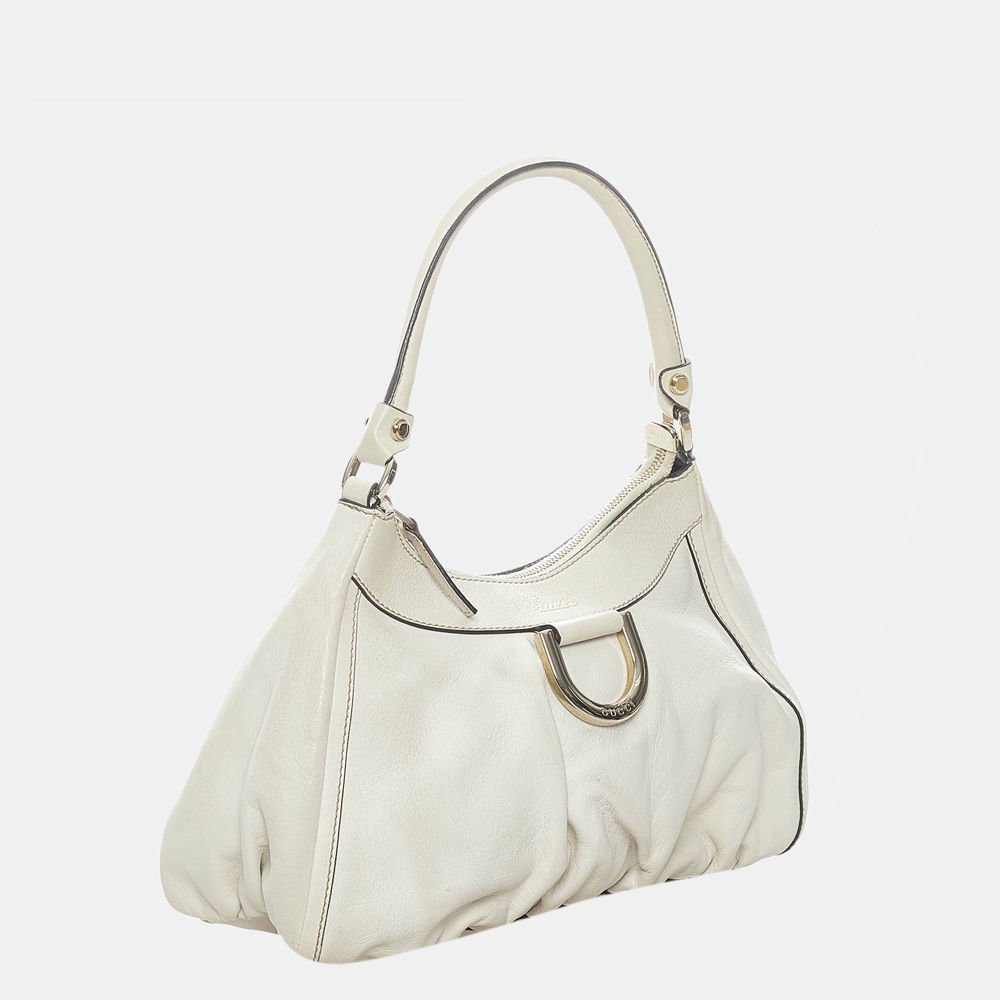Gucci White Abbey D-Ring Shoulder Bag
Gucci White Abbey D-Ring Shoulder Bag