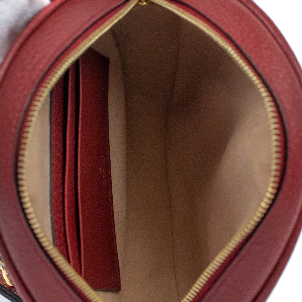 Gucci Ophidia Backpack In Red Canvas