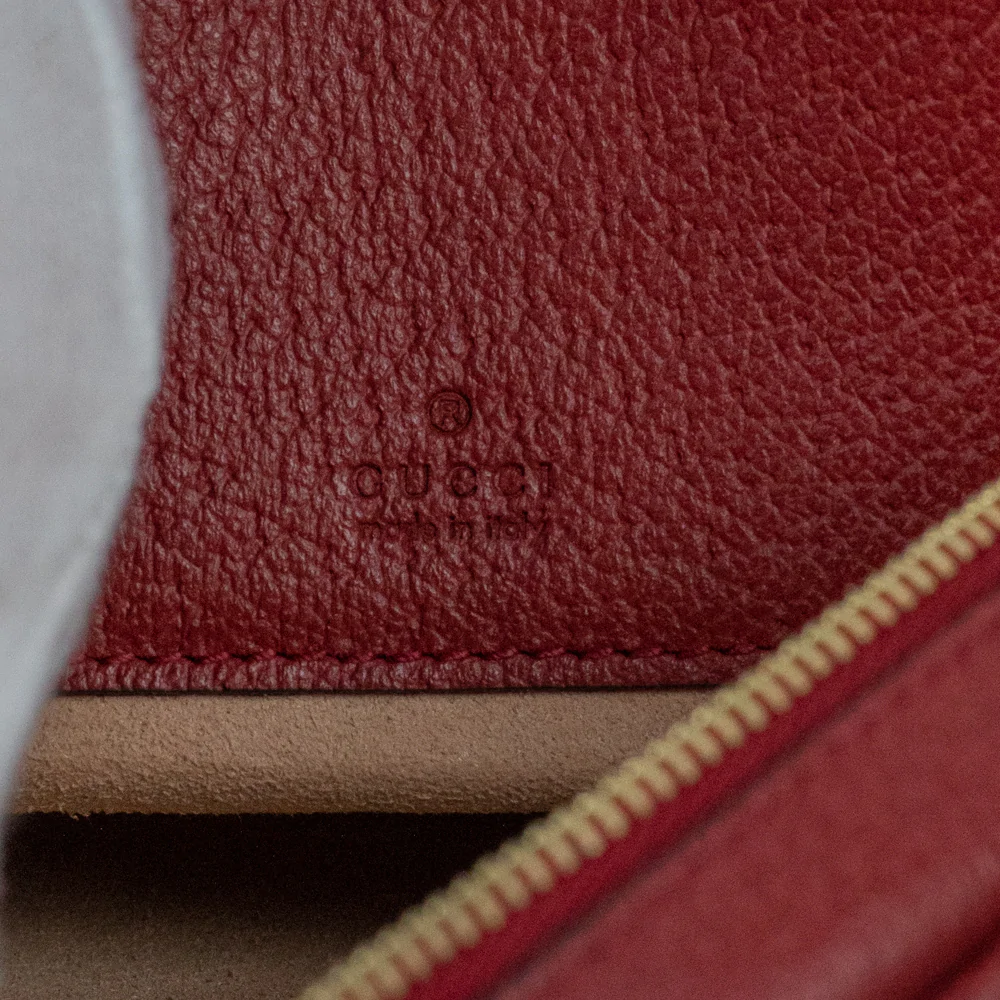 Gucci Ophidia Backpack In Red Canvas