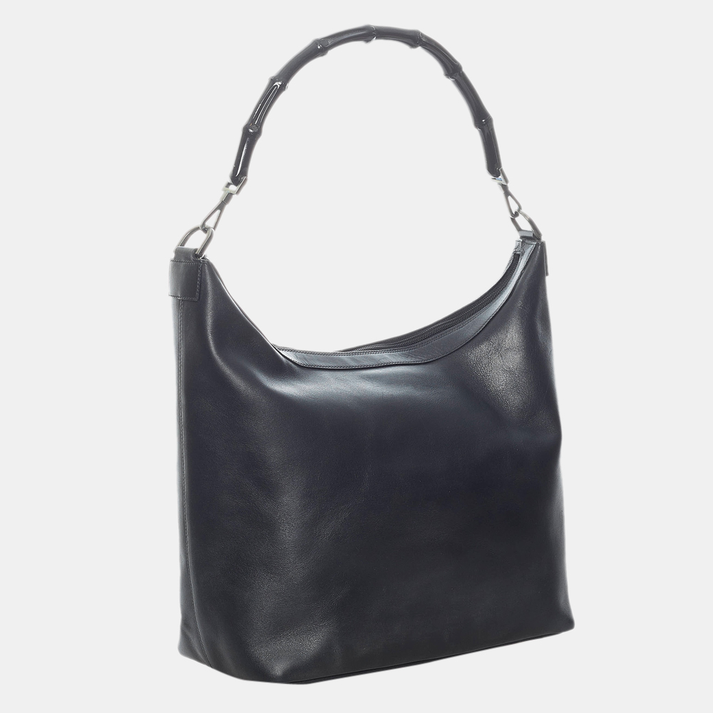 Gucci Black Bamboo Leather Shoulder Bag
Gucci Black Bamboo Leather Shoulder Bag