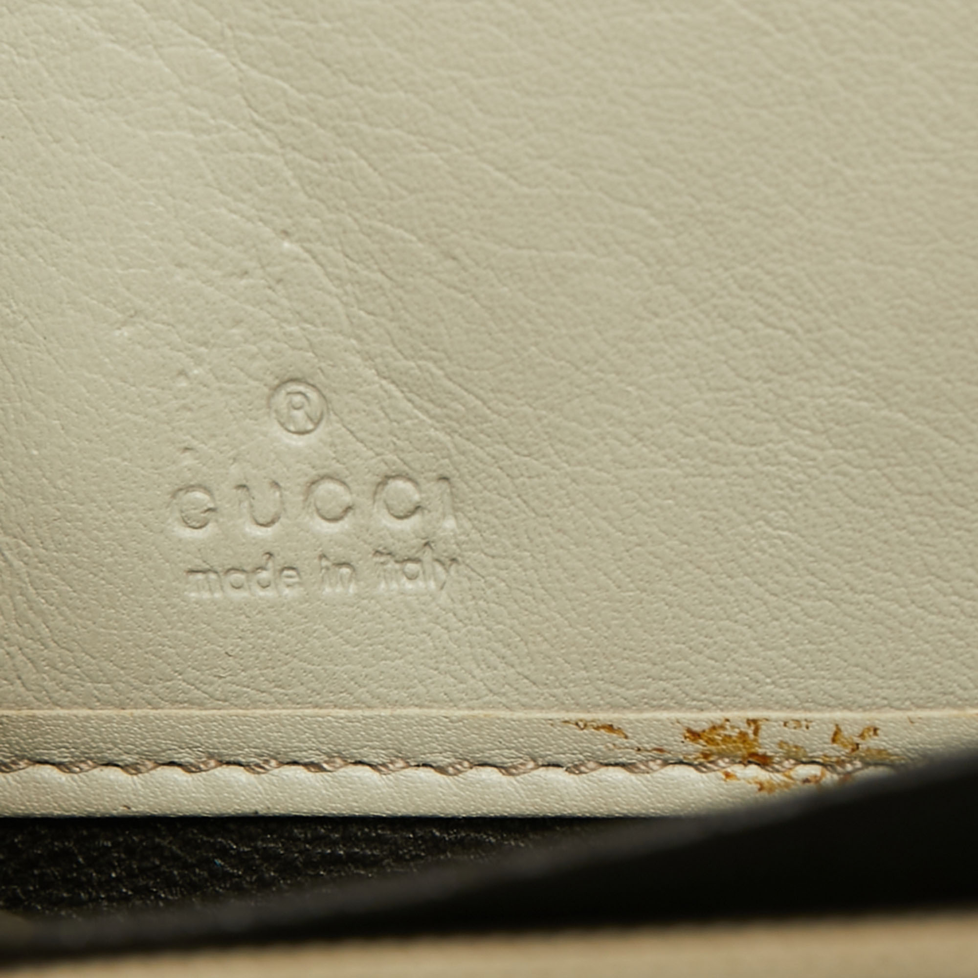 Gucci Beige Guccissima Leather Zip Around Wallet