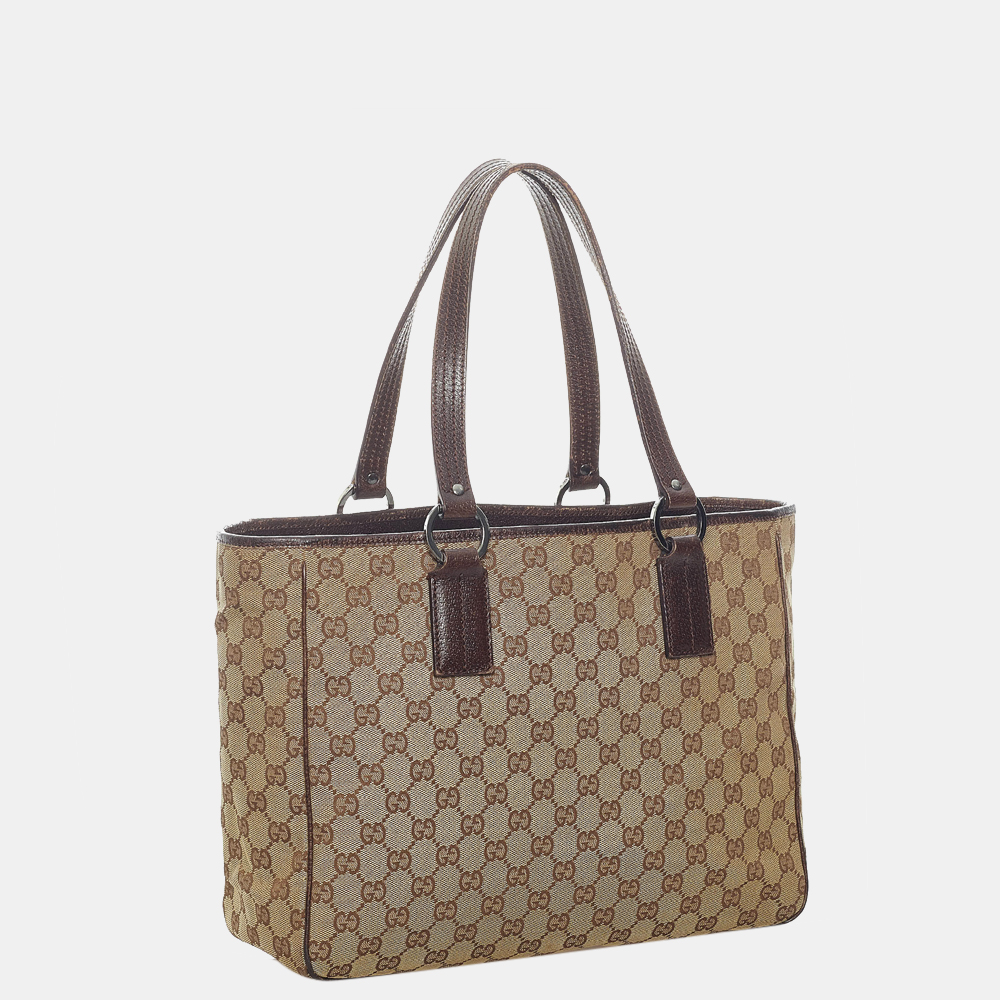 Gucci Brown/Beige GG Canvas Tote Bag
Gucci Brown/Beige GG Canvas Tote Bag