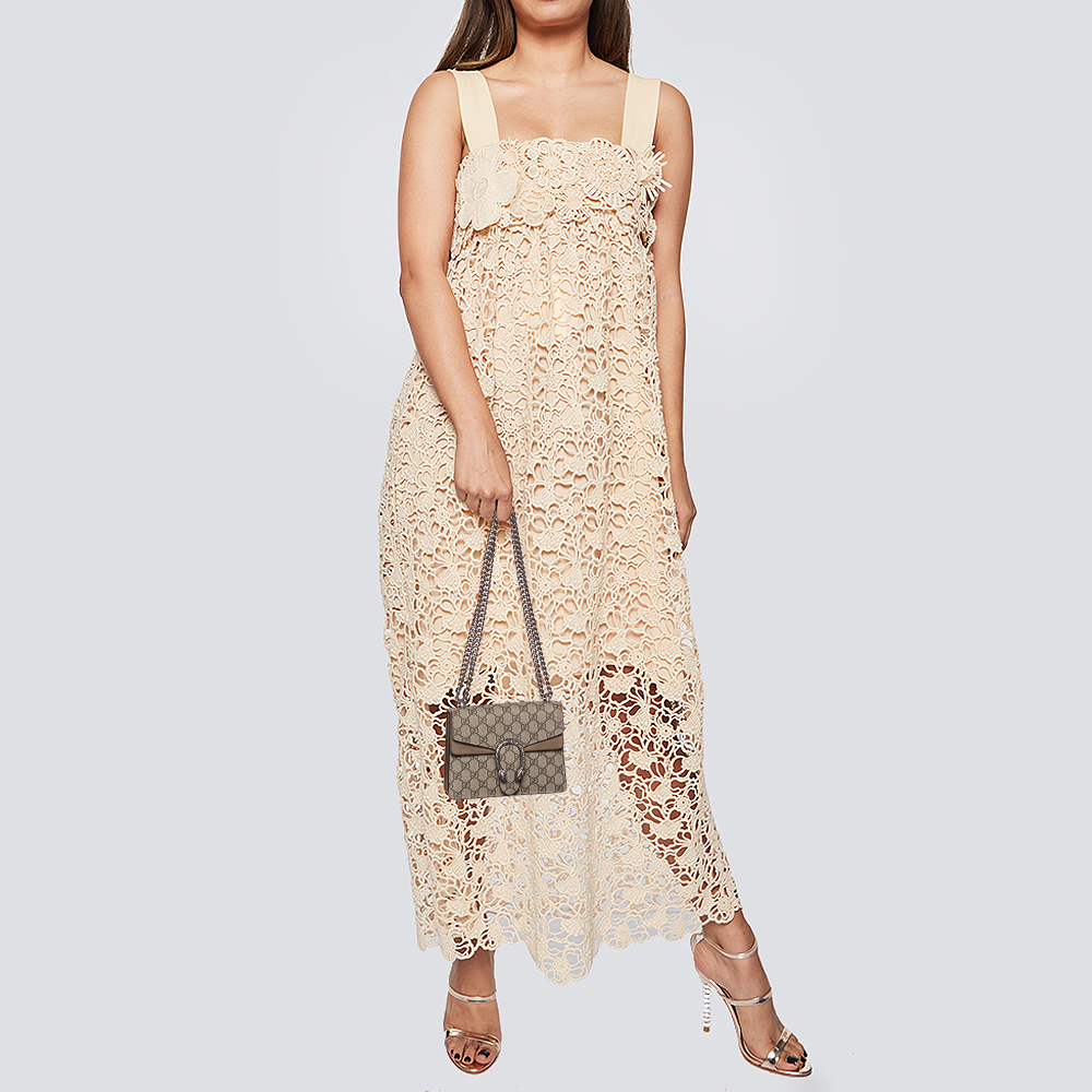 Gucci Beige/Brown GG Supreme Canvas and Suede Mini Dionysus Shoulder Bag
Gucci Beige/Brown GG Supreme Canvas and Suede Mini Dionysus Shoulder Bag
