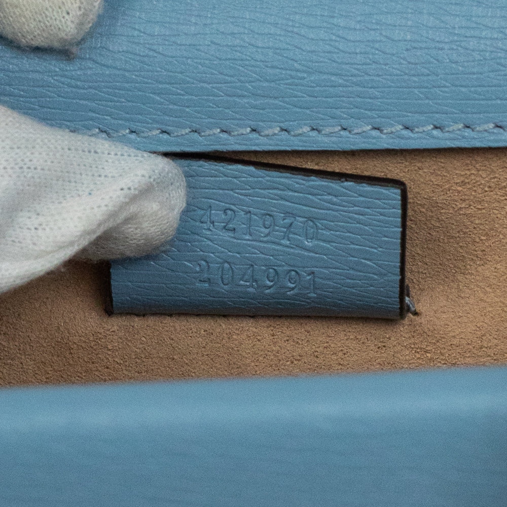 Gucci Dionysus Mini Shoulder Bag In Blue Leather