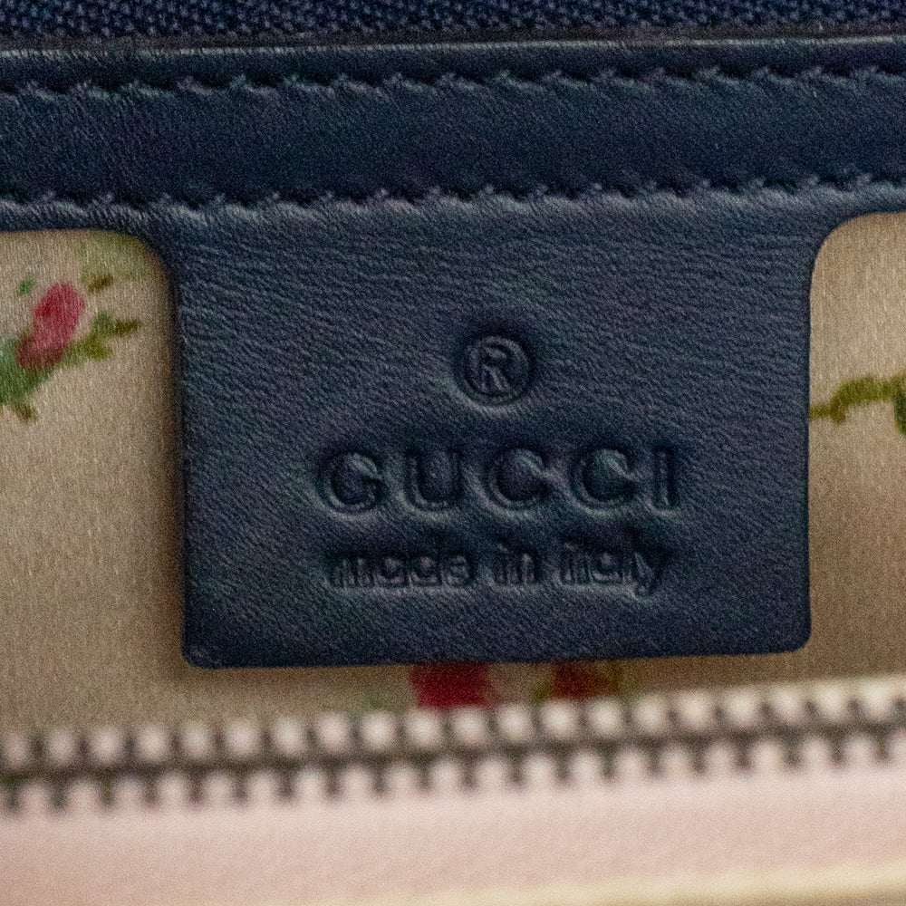 Gucci Marmont Shoulder Bag In Blue Denim - Jeans