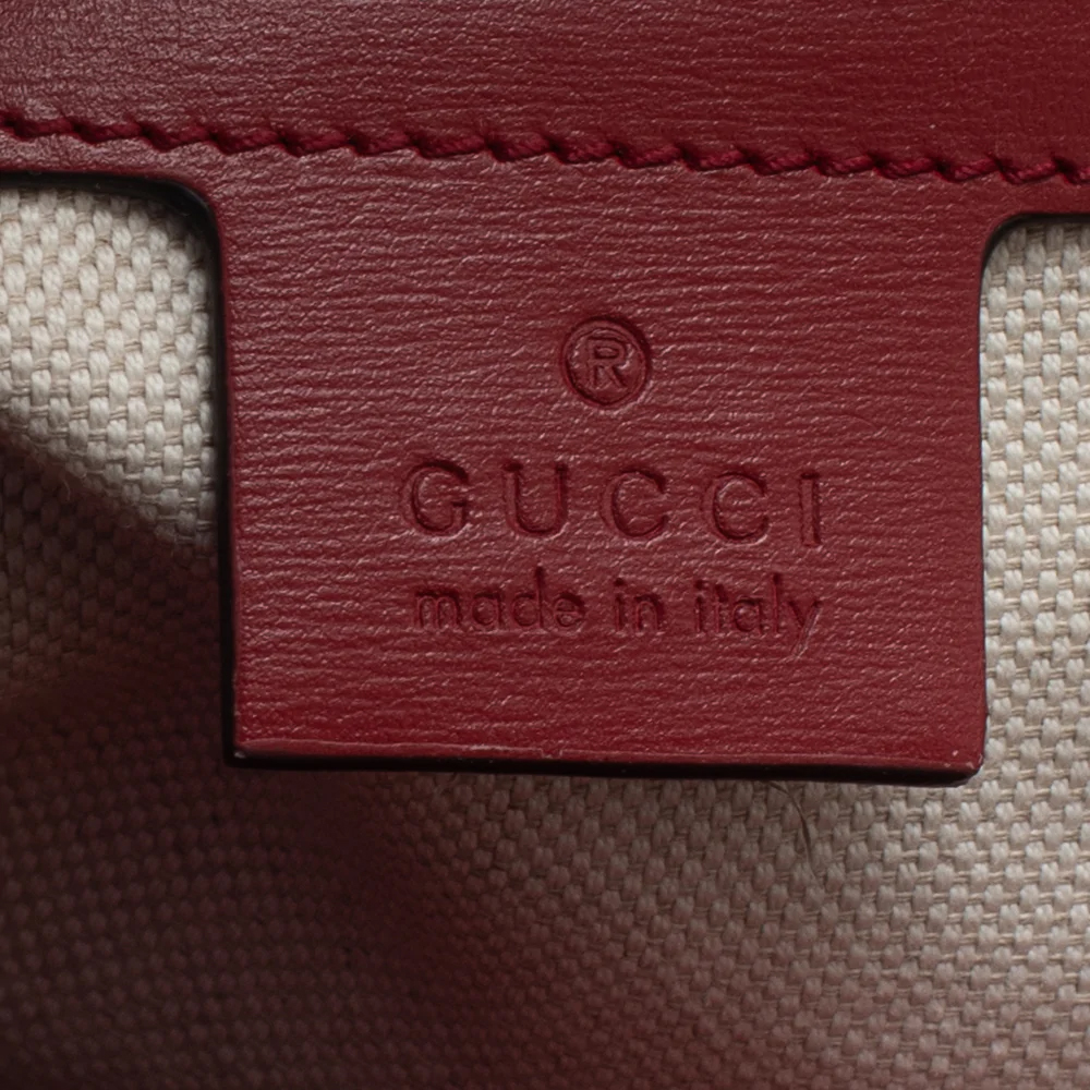 Gucci Burgundy Leather Horsebit 1955 Backpack