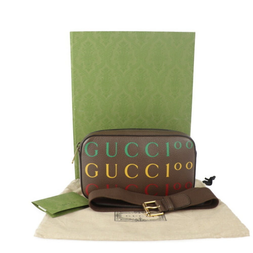 Gucci Multi Leather 100th Anniversary Logo Belt Bag